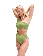 Speedo - TERRY ASYM CUT OUT 1 PC - badedragter - moss green - 2