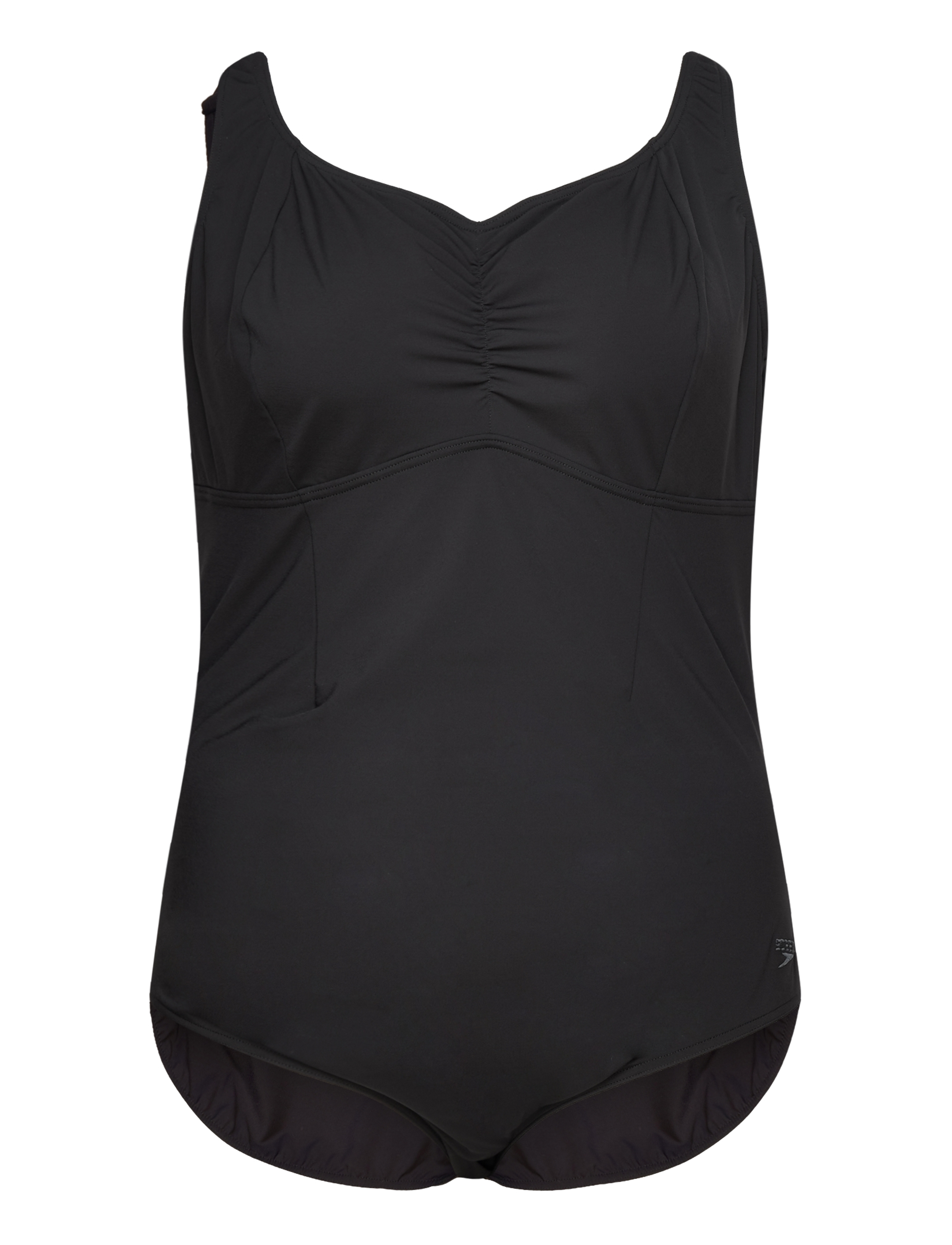 Speedo Plus Size Solid Aquanite Swimsuit - Ujumistrikood - BLACK / black