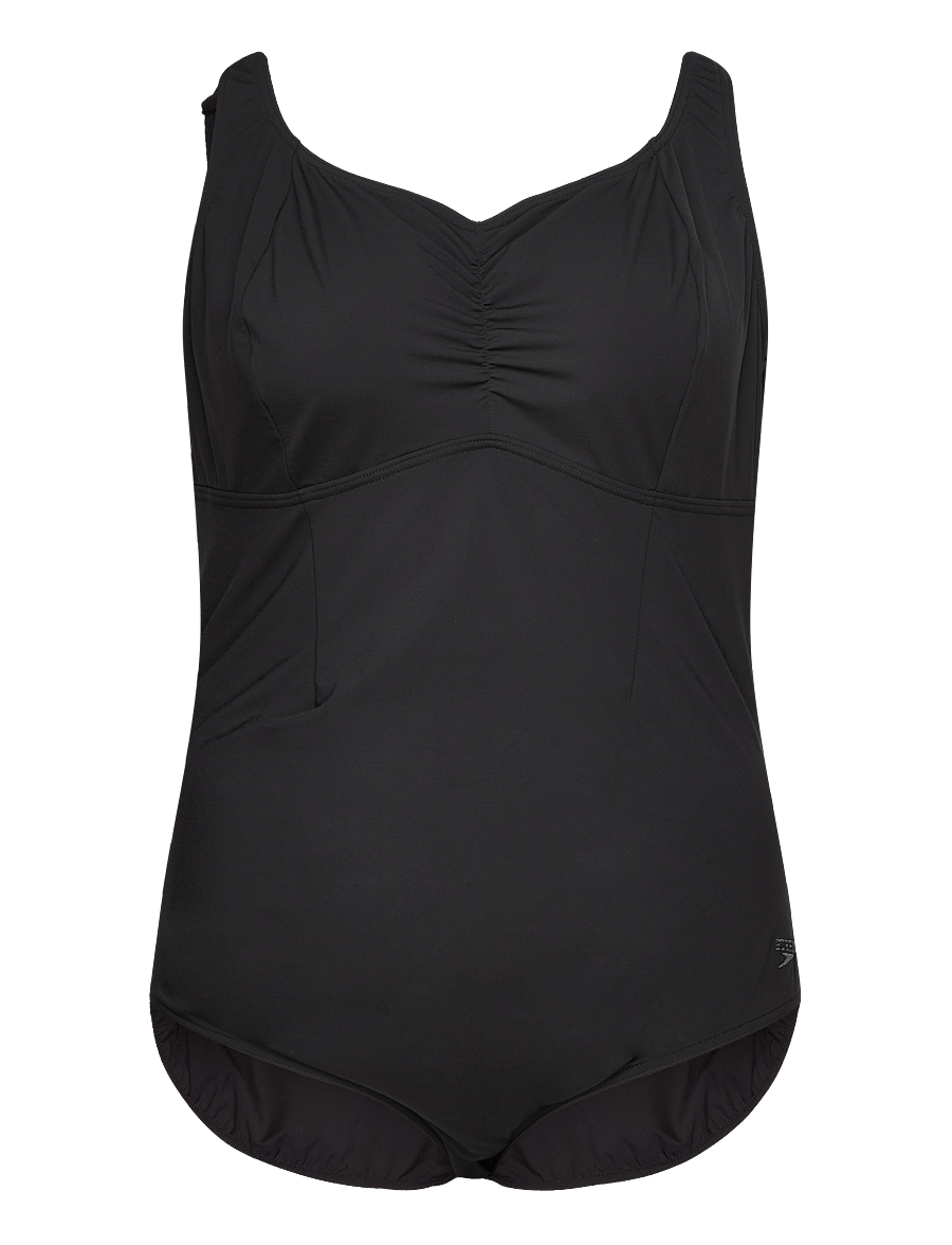 Speedo - Plus Size Solid Aquanite Swimsuit - sport-bademode - black - 0