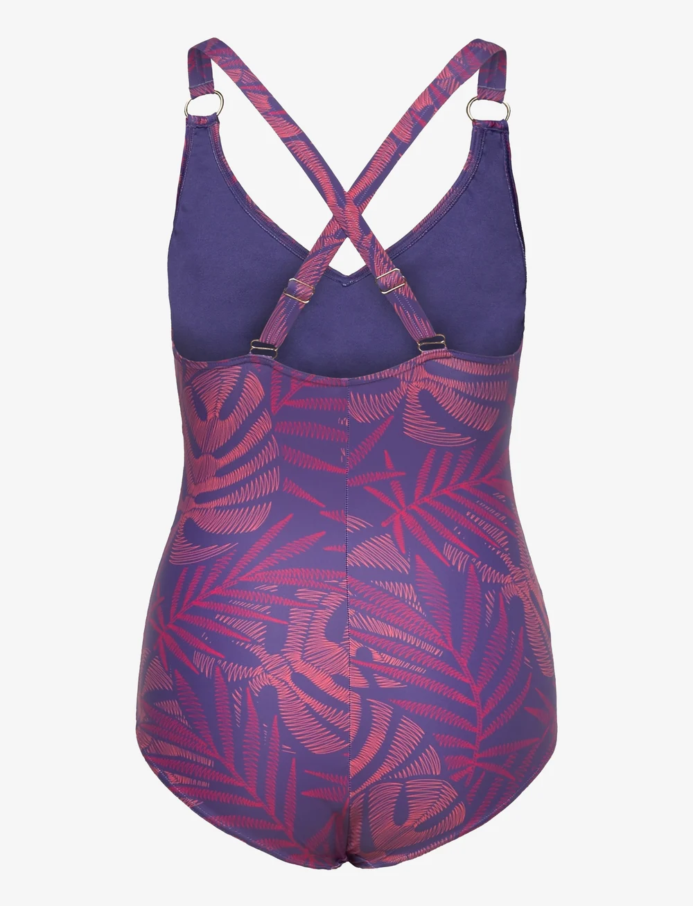 Speedo - Womens Shaping Printed V Neck 1 Piece - sport-bademode - blue - 1