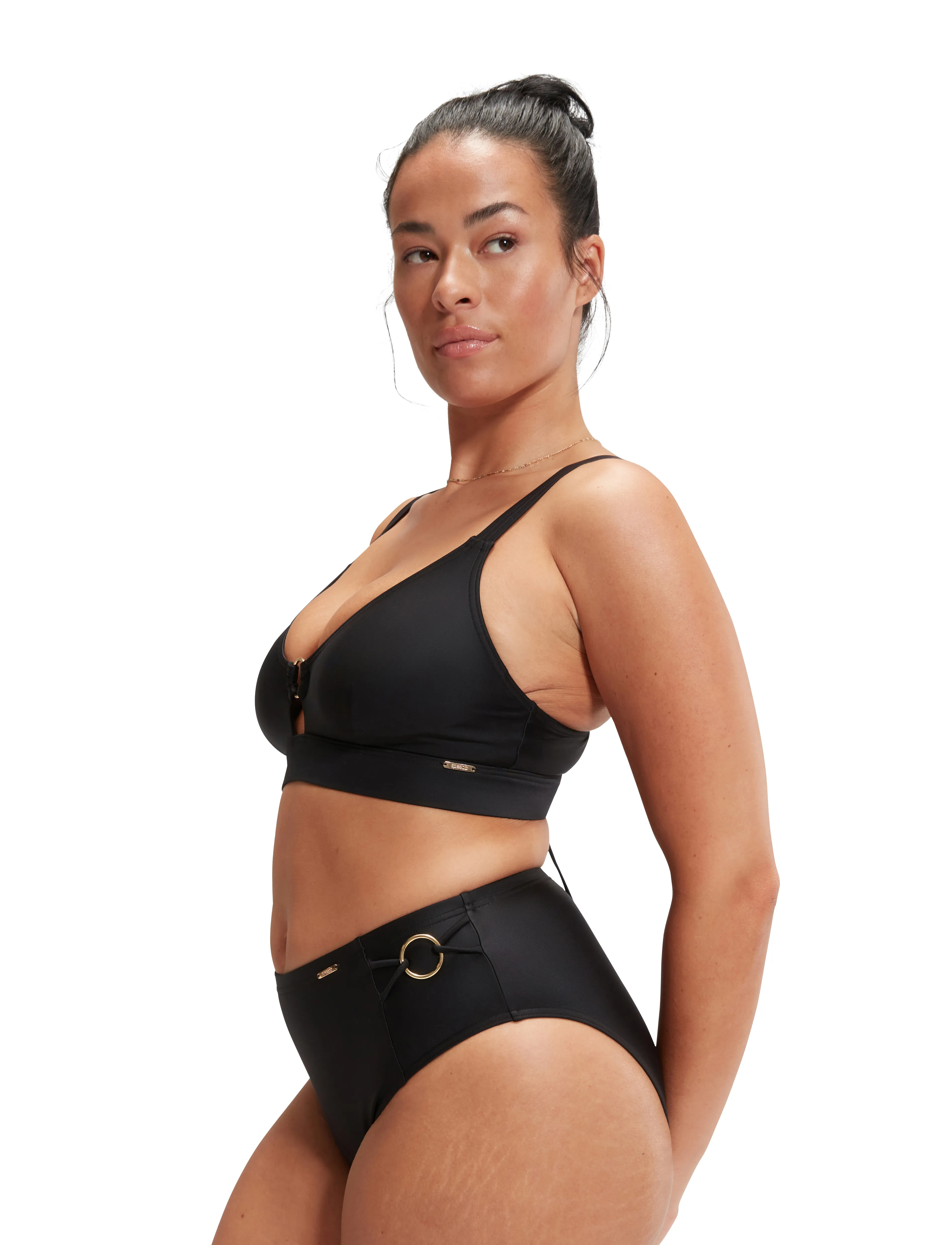 Speedo - Womens Shaping Triangle Top - bikinis - black - 3