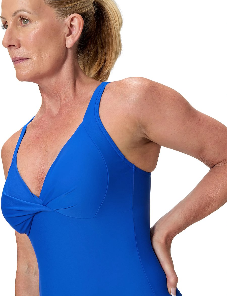 Speedo - Solid Cross Knot One Piece - stroje kąpielow - deep sapphire - 5
