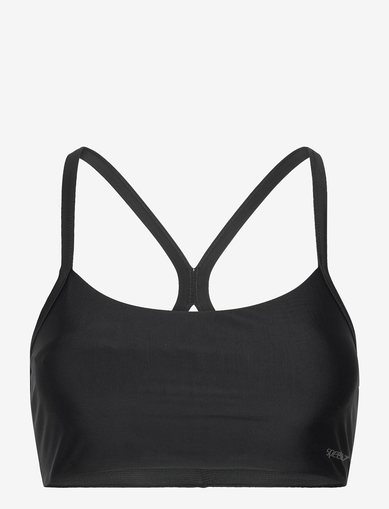 Speedo - Solid Racerback Bikini Top - black - 0