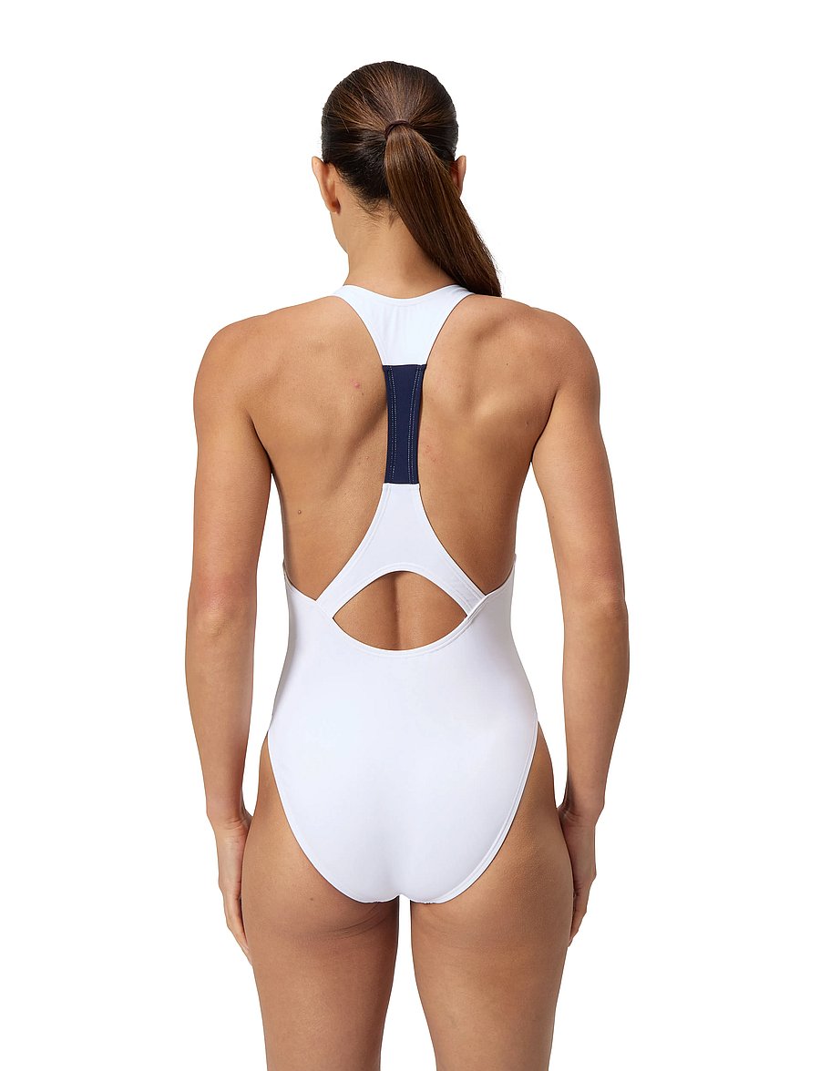 Speedo - 8-004433 CB Racerback 1 Pc - sport-bademode - white - 4