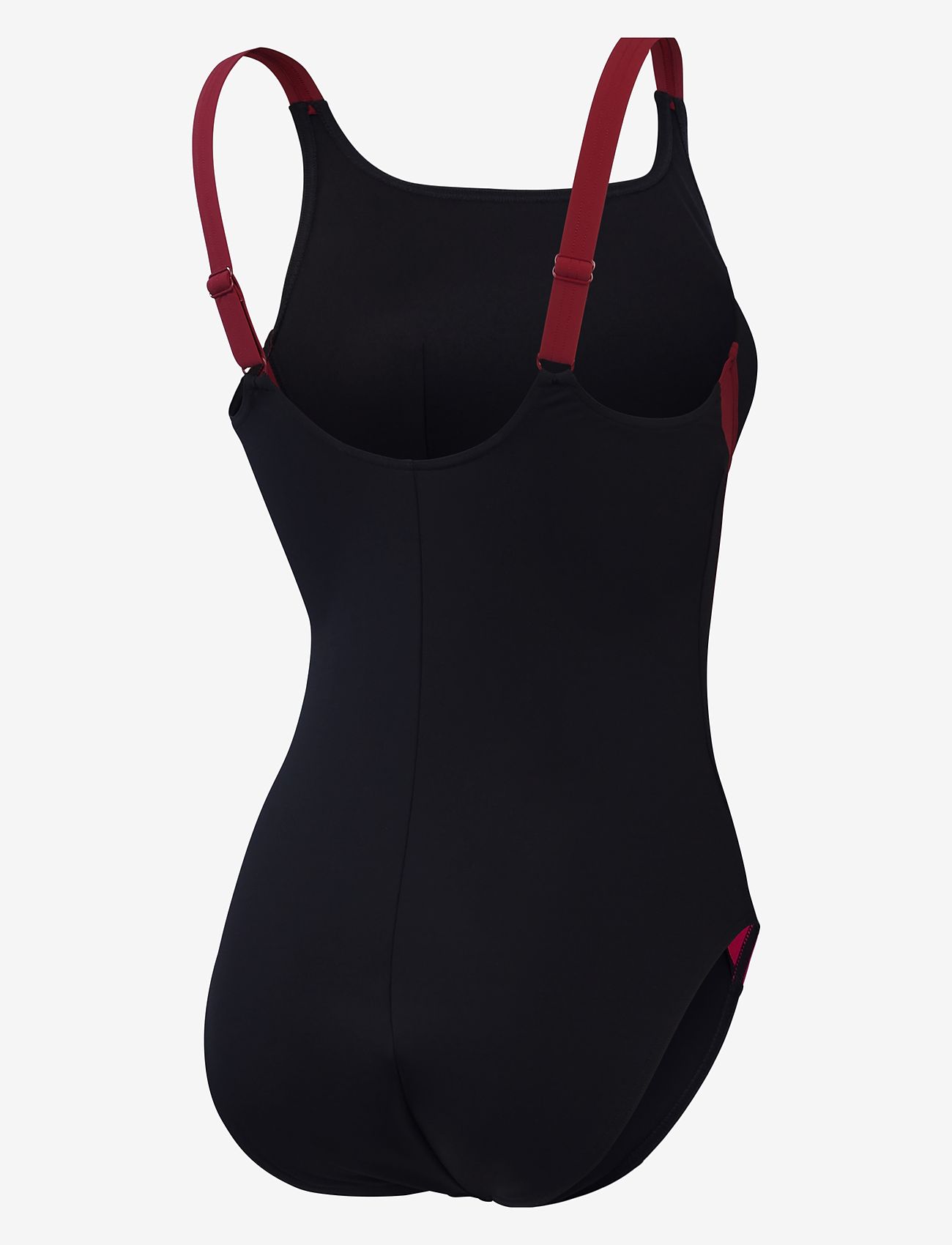 Speedo - Womens Shaping Solid Splice Swimsuit - black - 2