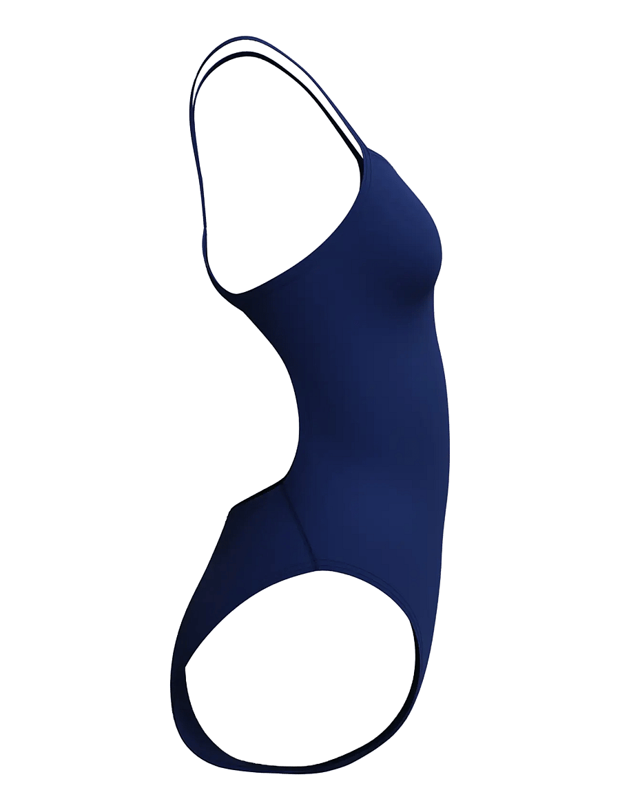 Speedo - Female Solid V-Back 2.0 - sports swimwear - navy - 4