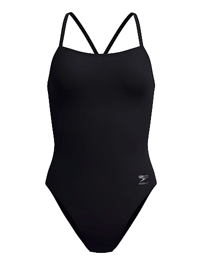 Speedo FL Solid V-Back 2.0 - Kleidung - BLACK / black