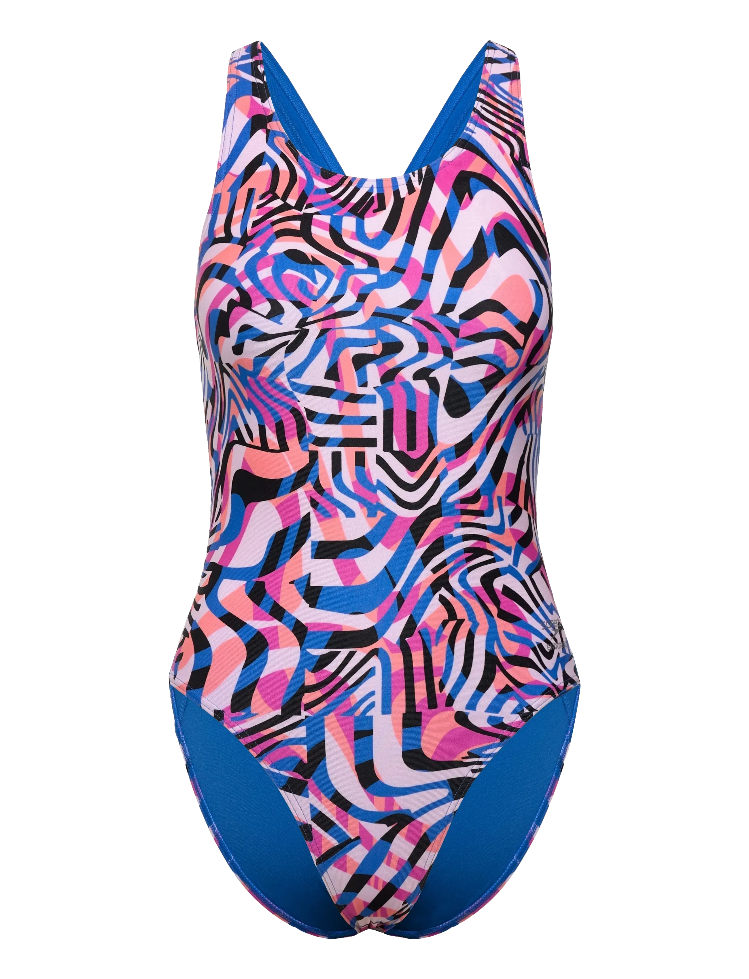 SPEEDO Fl Printed Powerback Blau - 36 - Damen