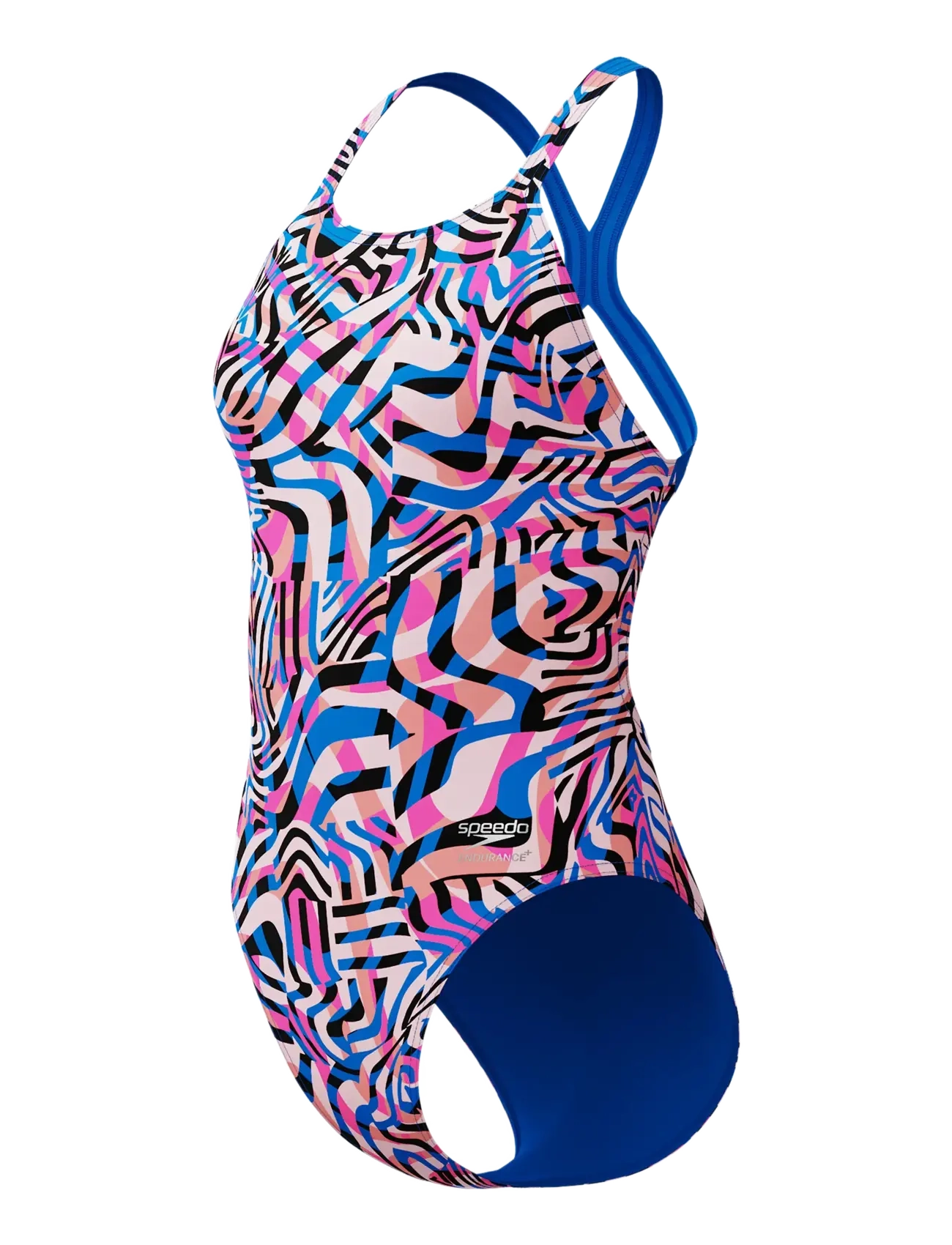 Speedo - FL Printed PowerBack - baddräkter - blue/pink - 3