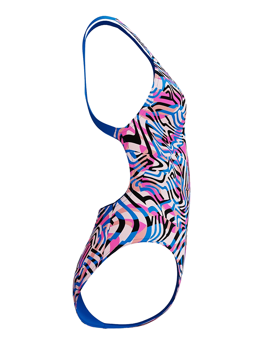 Speedo - FL Printed PowerBack - sportsbadetøj - blue/pink - 4
