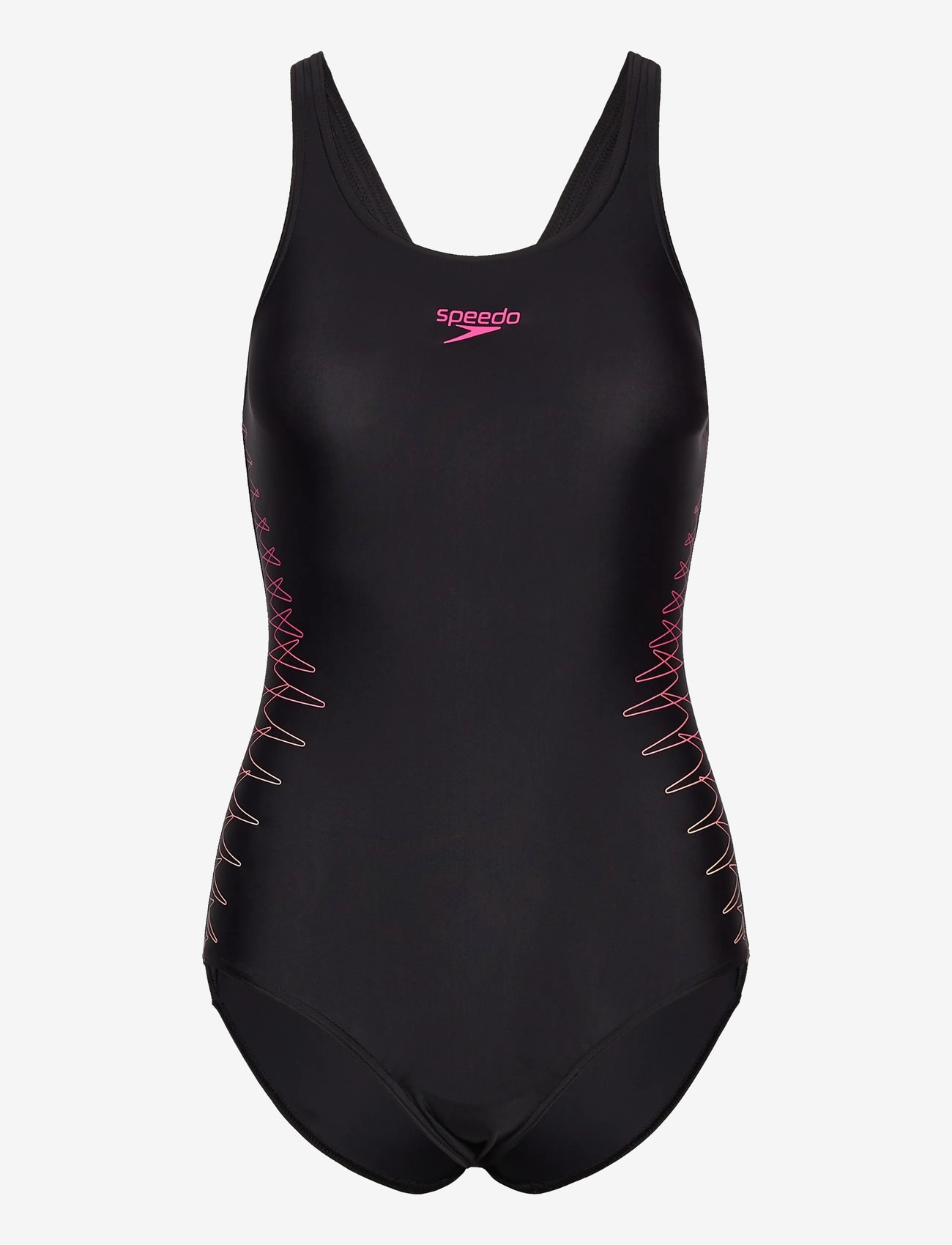 Speedo - Placement Muscleback 1Pc - badedragter - black - 0