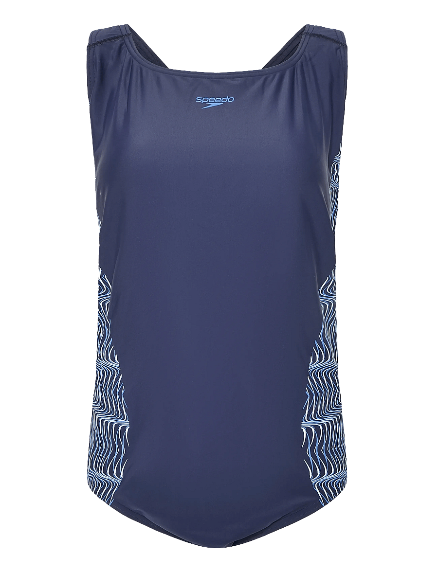 Speedo - Plus Size Placement Medalist Swimsuit - sportiga badkläder - peacoat/angelic blue - 0