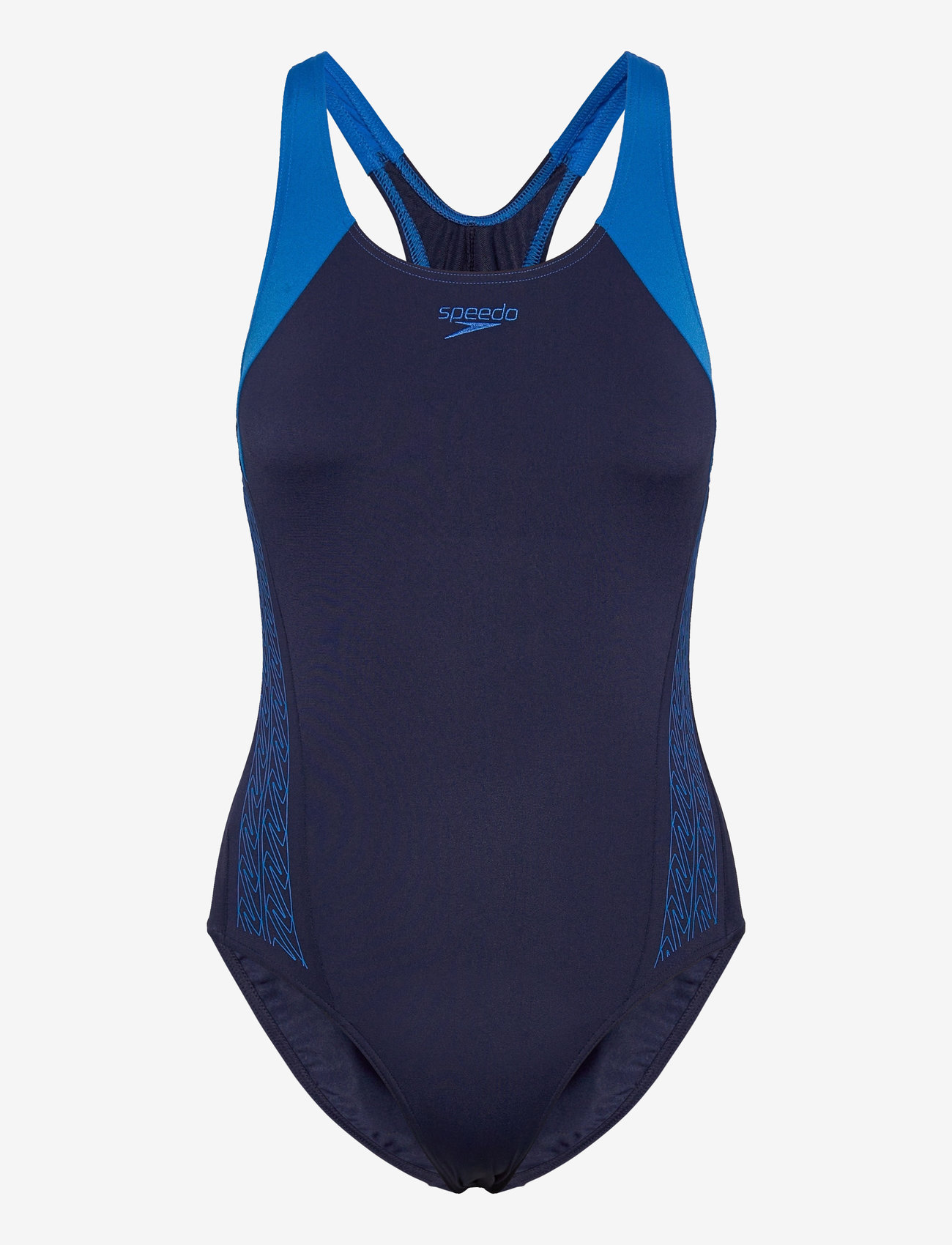 Speedo - Placement Laneback 1PC - sportiga badkläder - blue - 1
