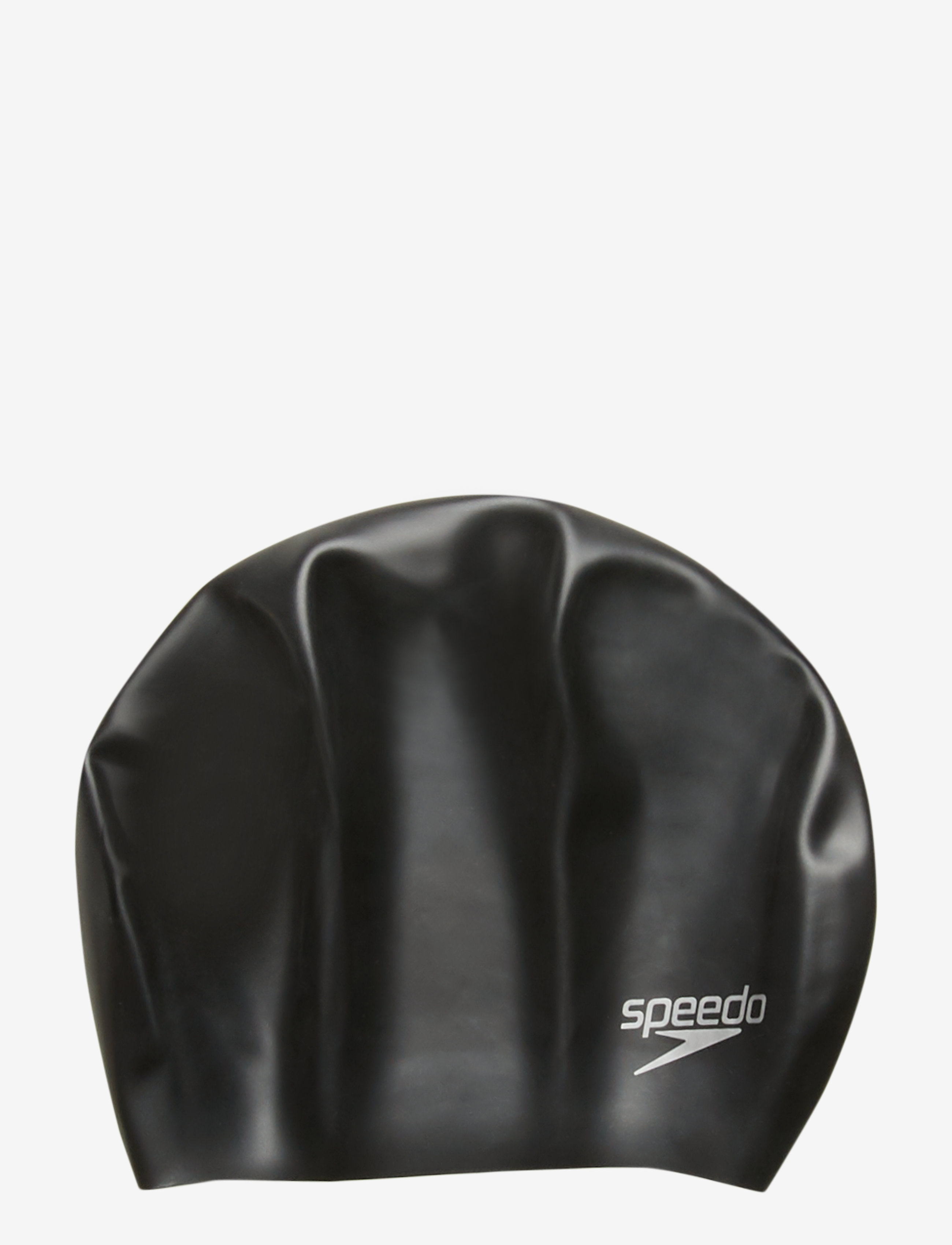 Speedo Long Hair Silicone Cap - Svømmetilbehør - BLACK / black