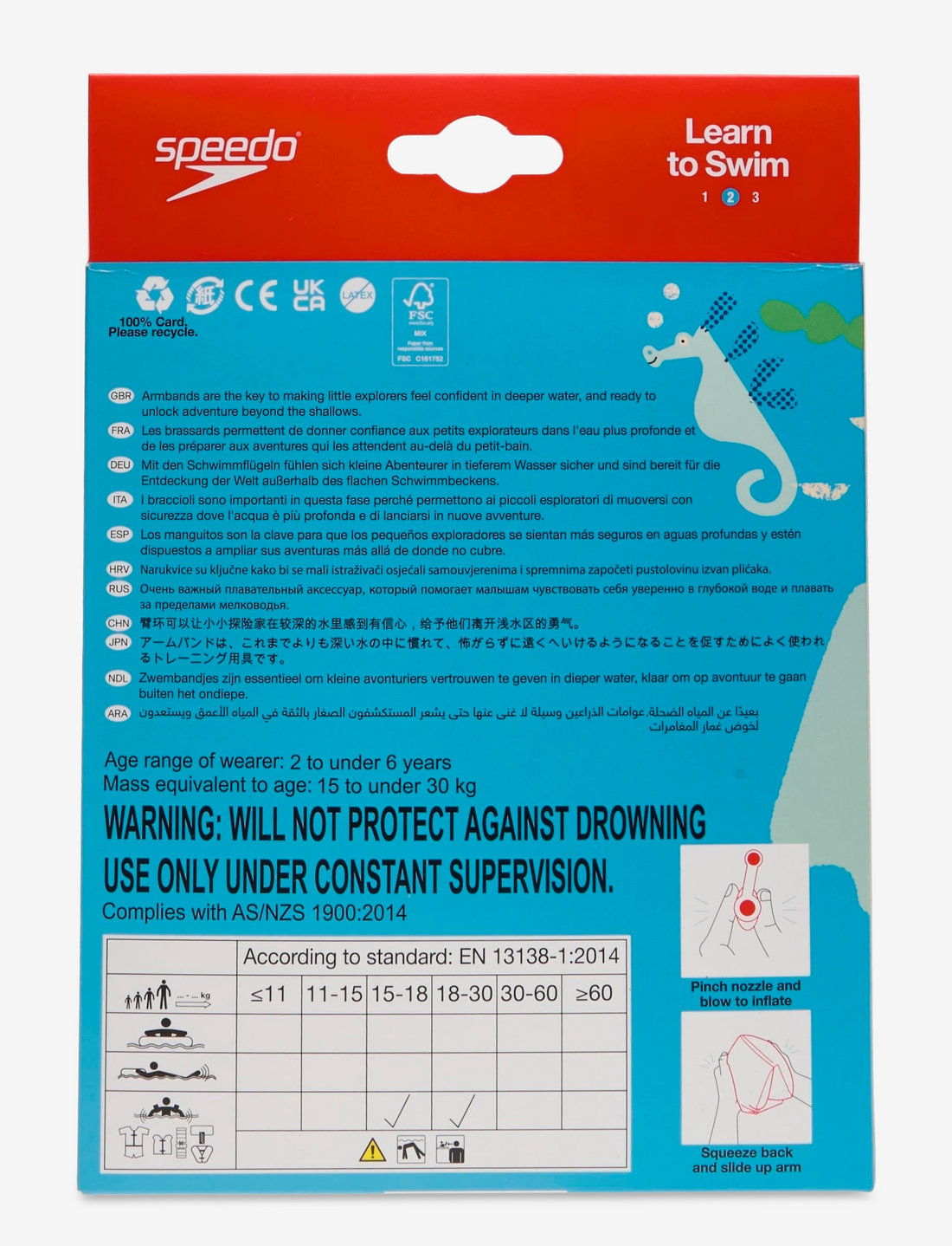 Speedo - Armbands Junior - schwimmzubehör - orange - 2