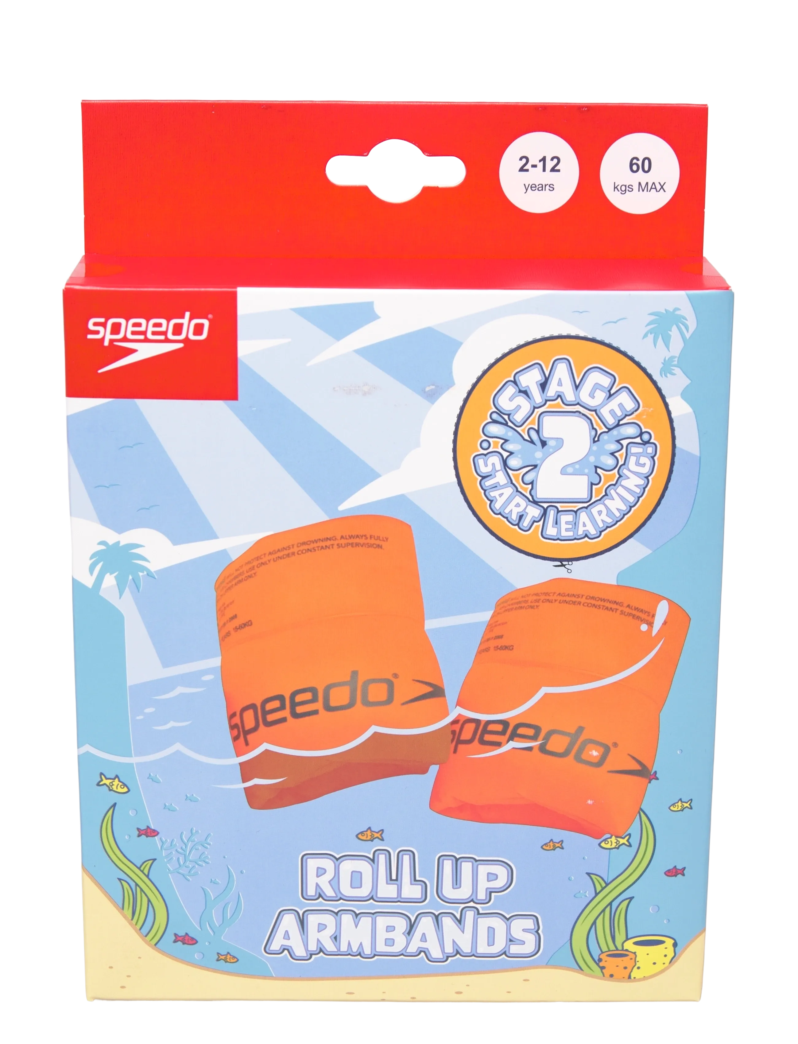 Speedo Junior Roll Up Armbands - Bad & Vattenleksaker - ORANGE / orange