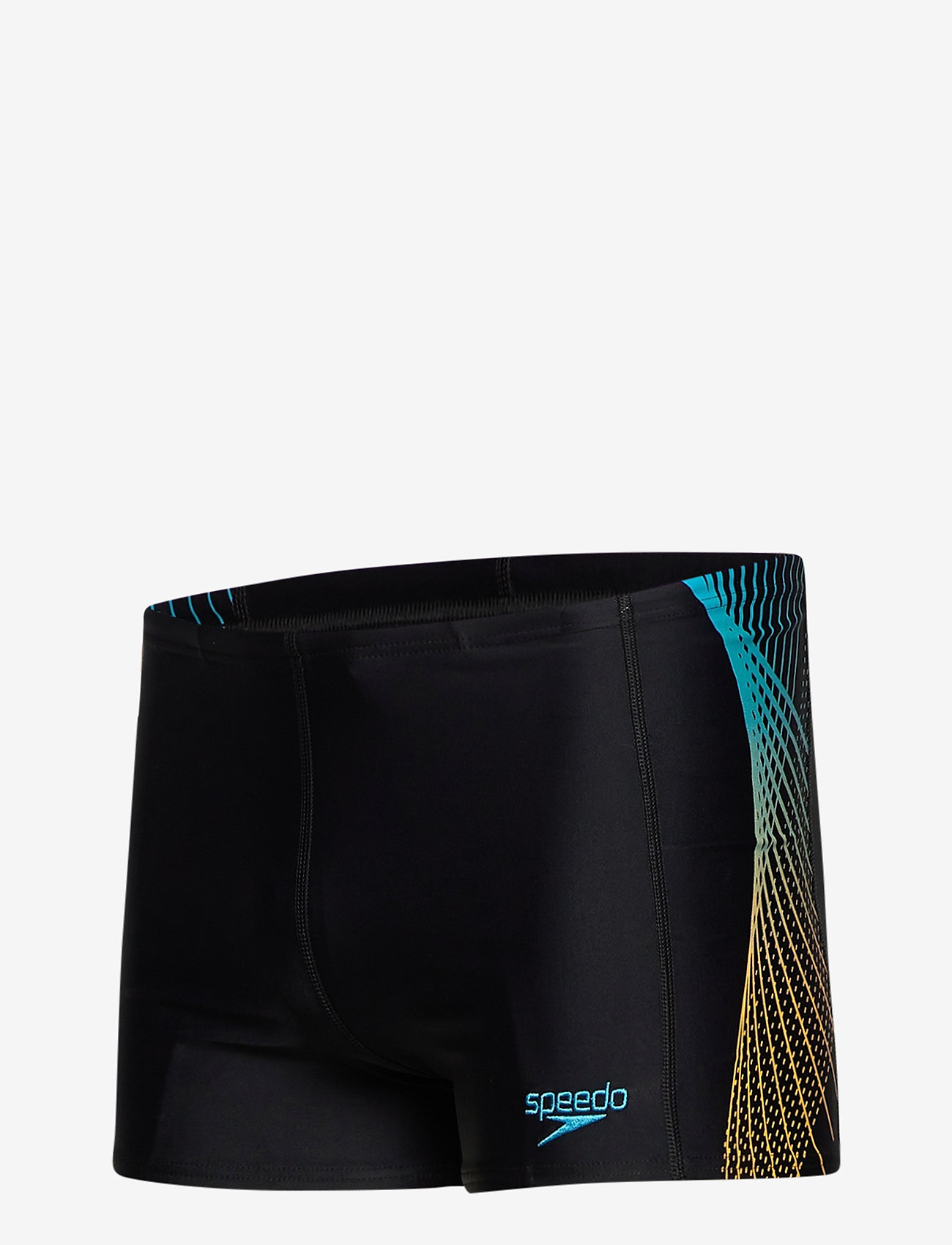 Speedo - Tech Panel Aquashort - black/mango/pool - 2