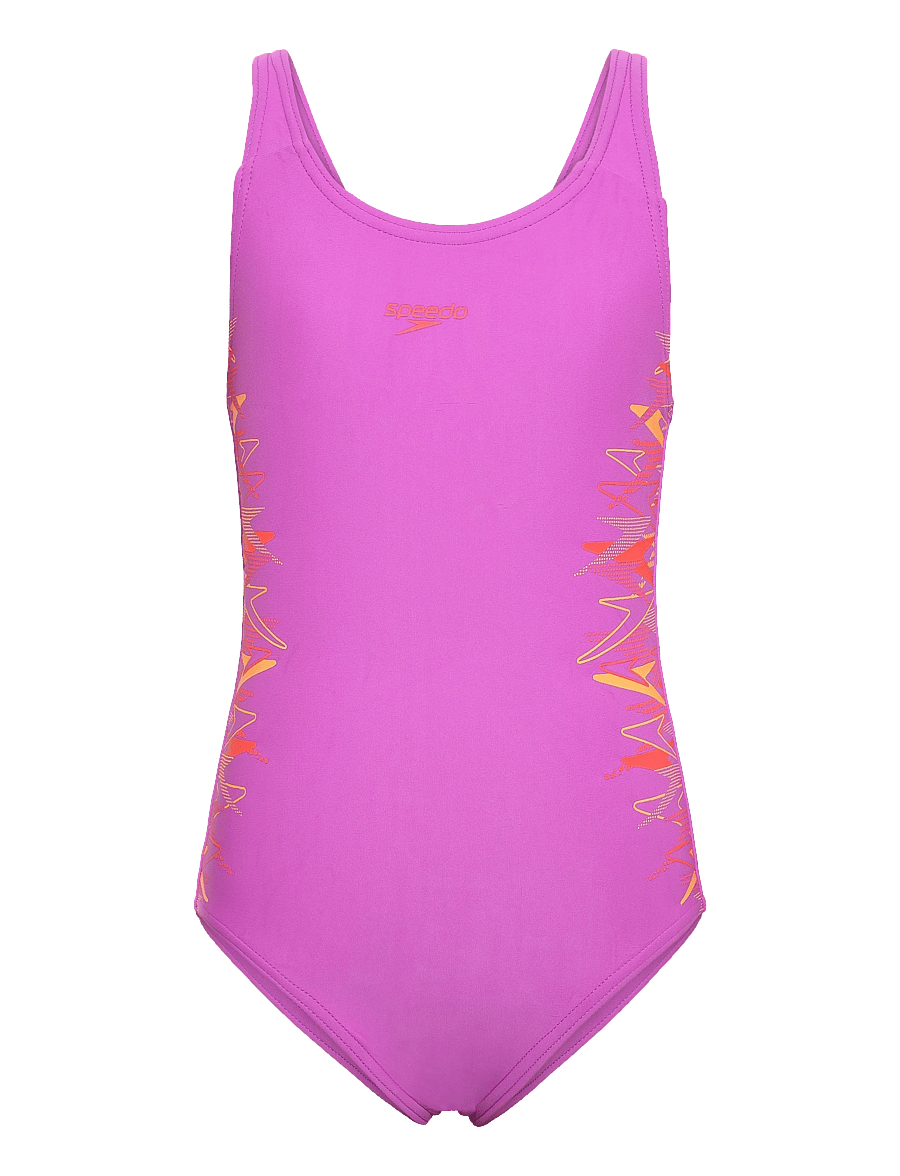 Speedo - Placement Muscleback Swimsuit - ujumistrikood - neon jelly/post it pink - 0