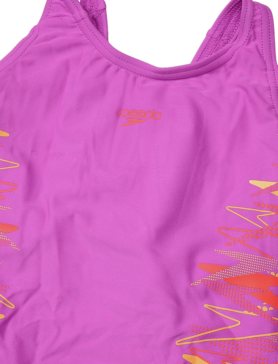 Speedo - Placement Muscleback Swimsuit - ujumistrikood - neon jelly/post it pink - 2