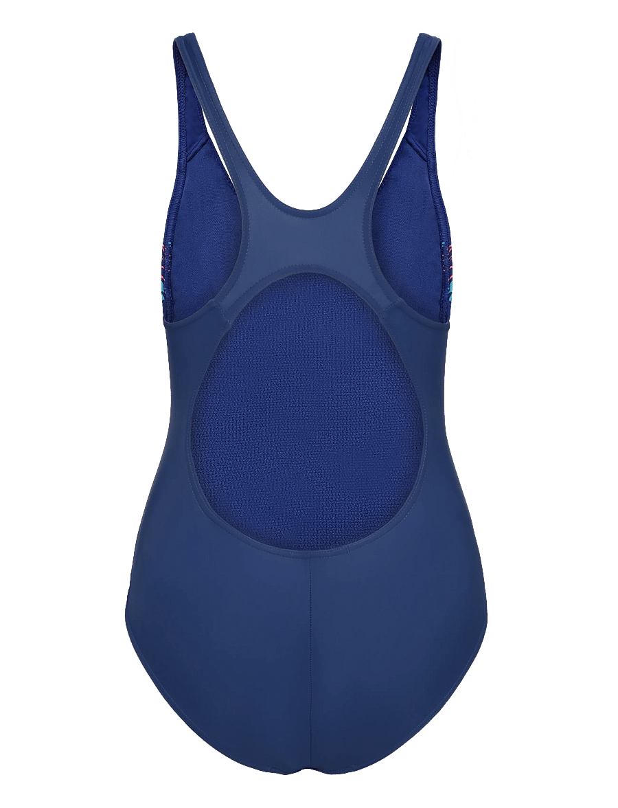 Speedo - Placement Muscleback Swimsuit - baddräkter - night watch/hyper teal - 1