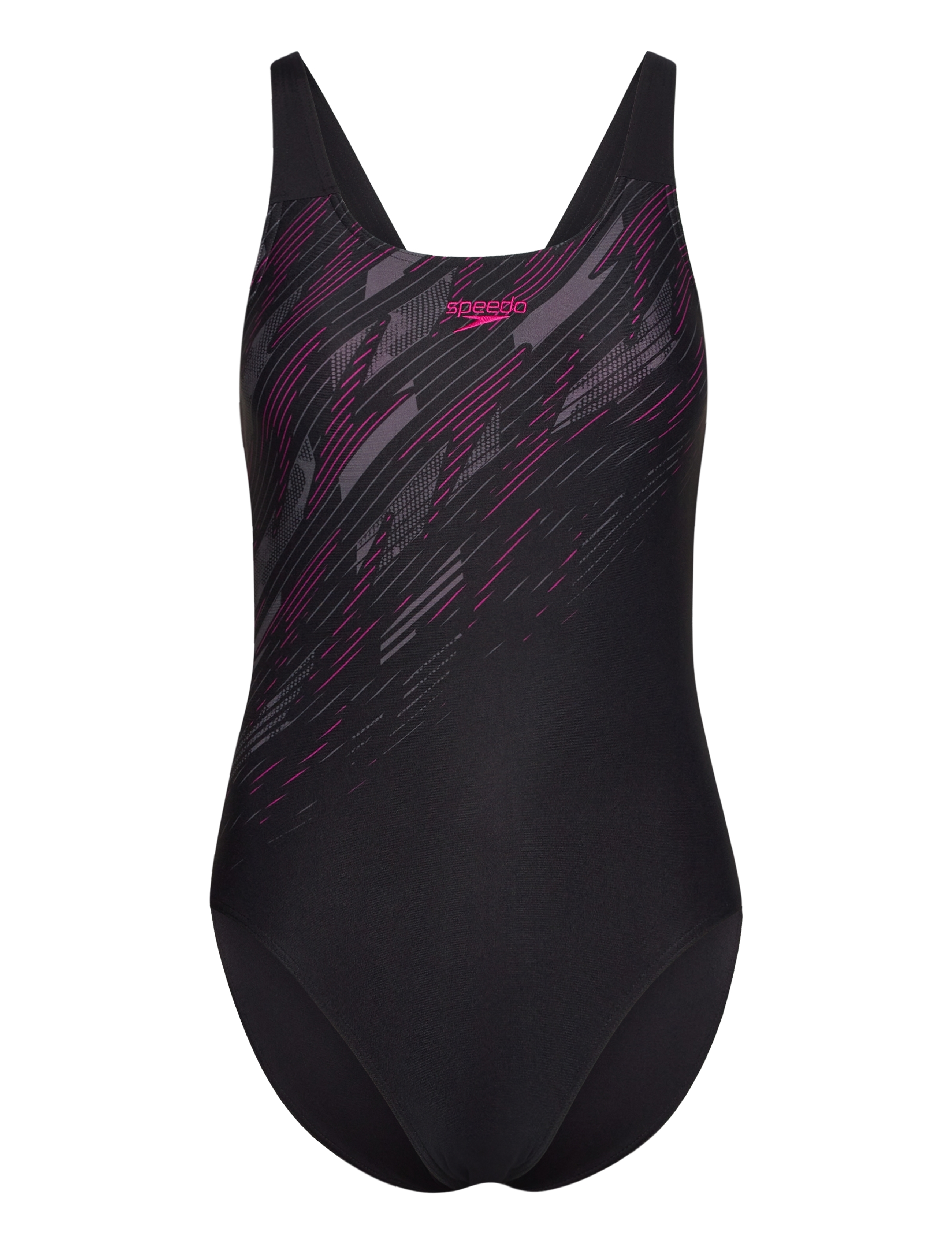 SPEEDO Womens Hyperboom Placement Muscleback Schwarz - 34 - Damen