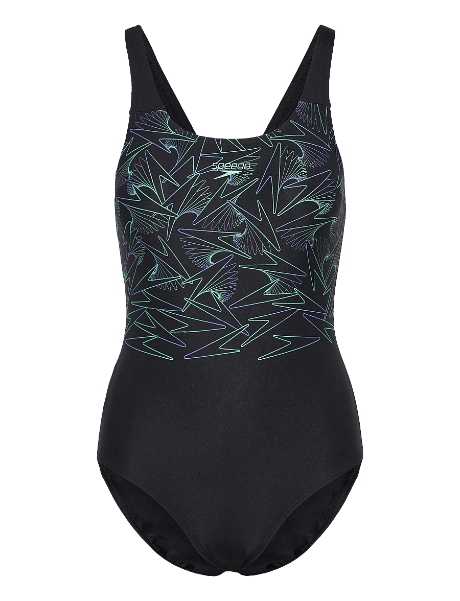 Speedo - Womens HyperBoom Placement Muscleback - sport-bademode - green - 0