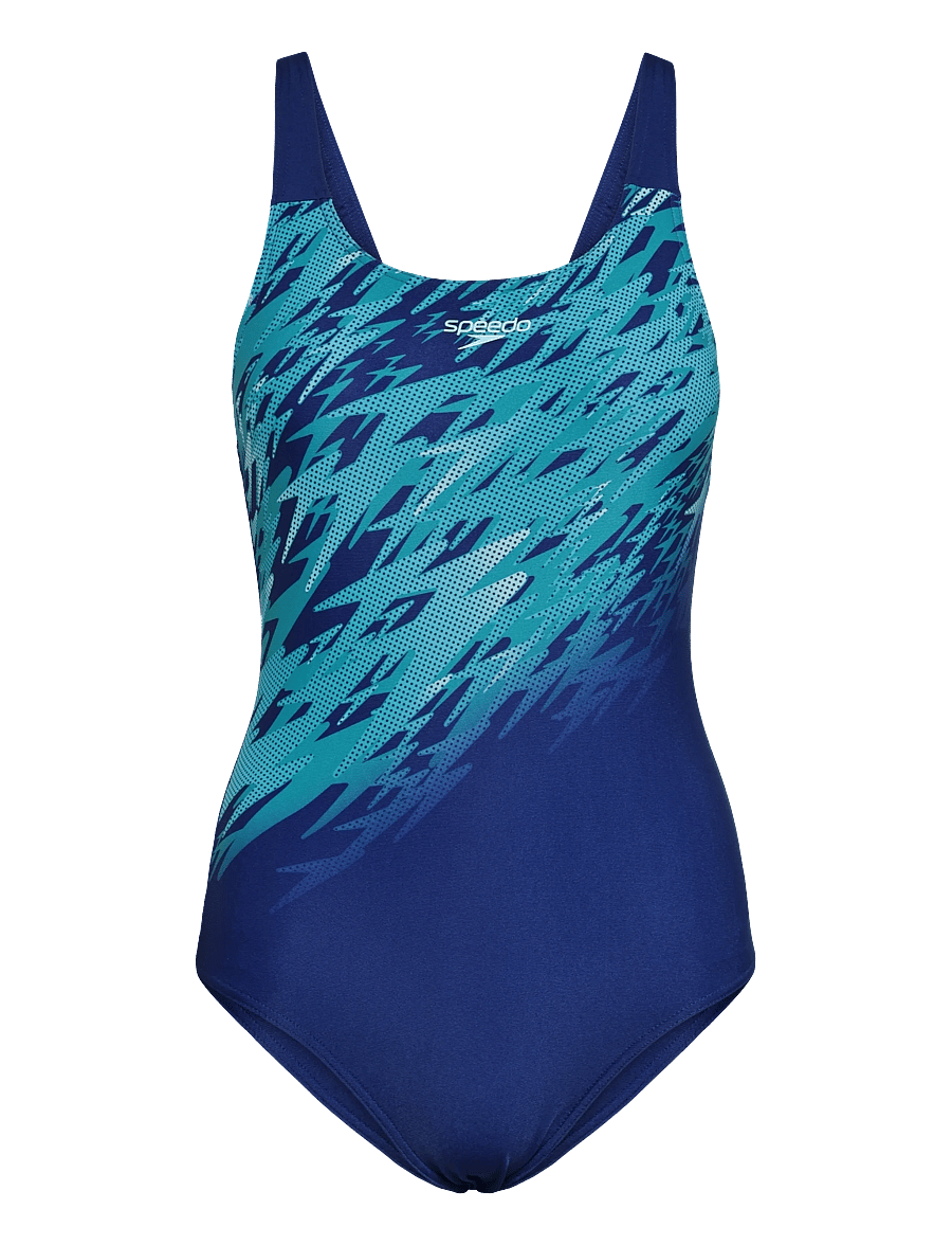 Speedo - Hyperboom Placement Muscleback - sportiga badkläder - night watch/glacier blue - 0