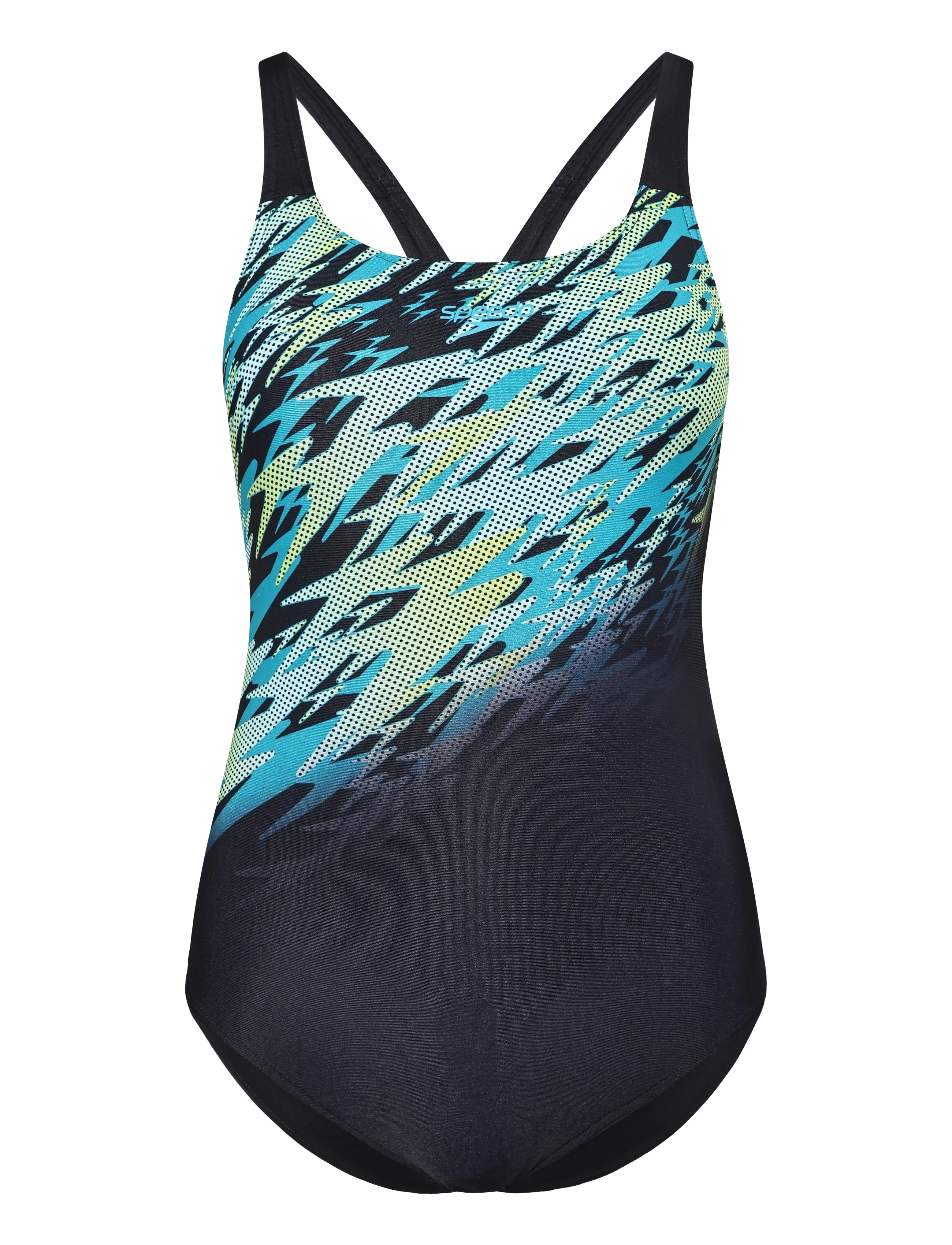 Speedo Hyperboom Placement Muscleback - Riided - ANTHRACITE/HYPER TEAL / grey
