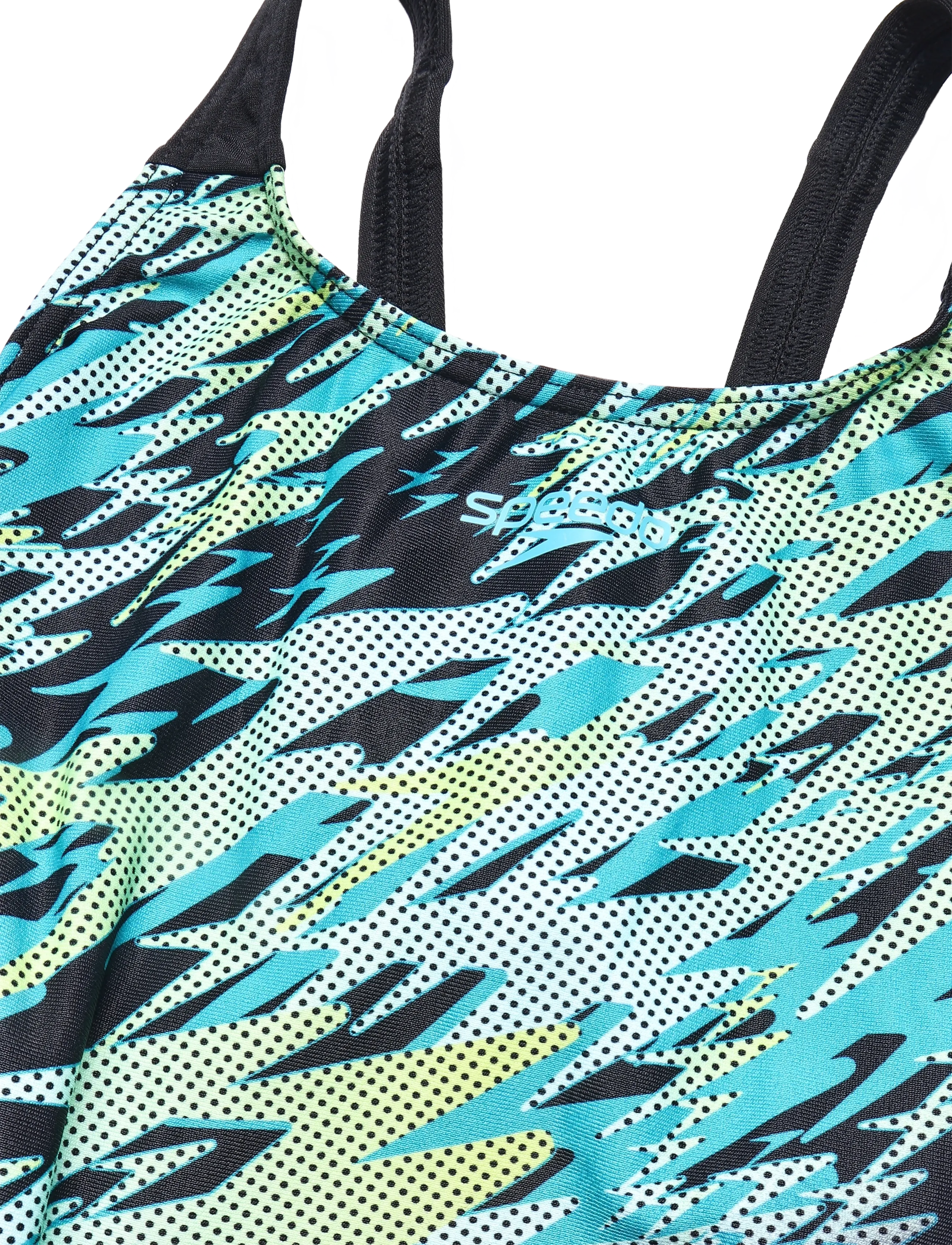 Speedo - Hyperboom Placement Muscleback - spordi ujumisriided - anthracite/hyper teal - 2