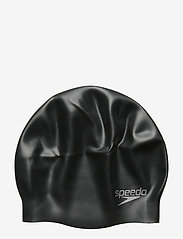 Speedo - Plain Moulded Silicone Cap - zemākās cenas - black - 0