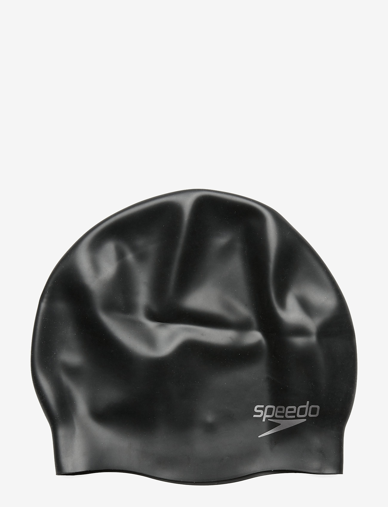 Speedo - Plain Moulded Silicone Cap - zemākās cenas - black - 1