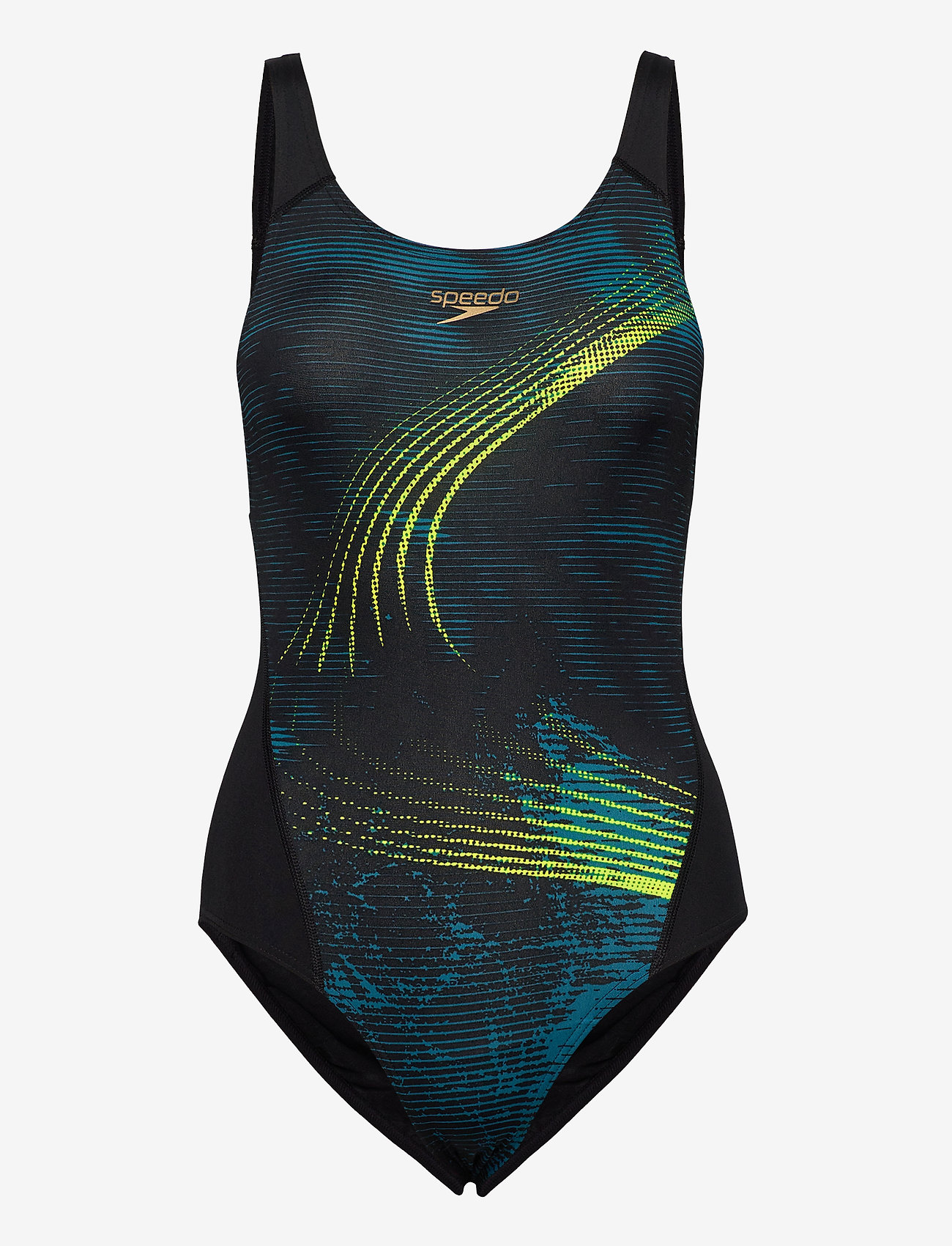 Speedo - Allover Recordbreaker - black/nordic teal/ fluo yellow - 0