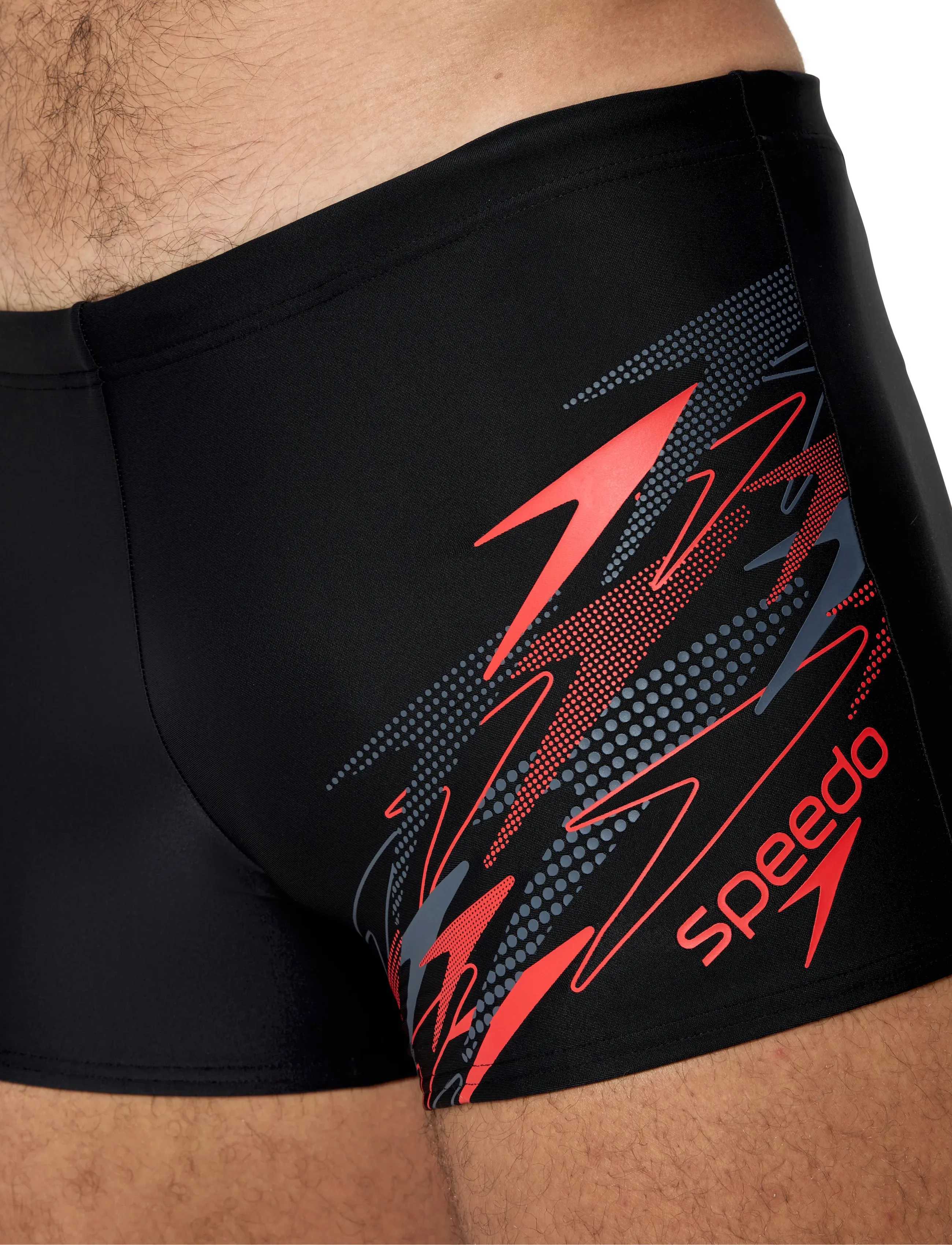 Speedo - Medley Logo Aquashort - briefs - anthracite/high risk red - 5