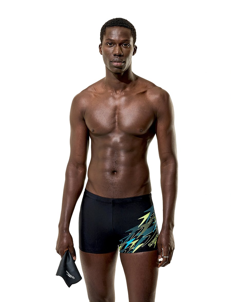 Speedo - Medley Logo Aquashort - anthracite/hyper teal - 0