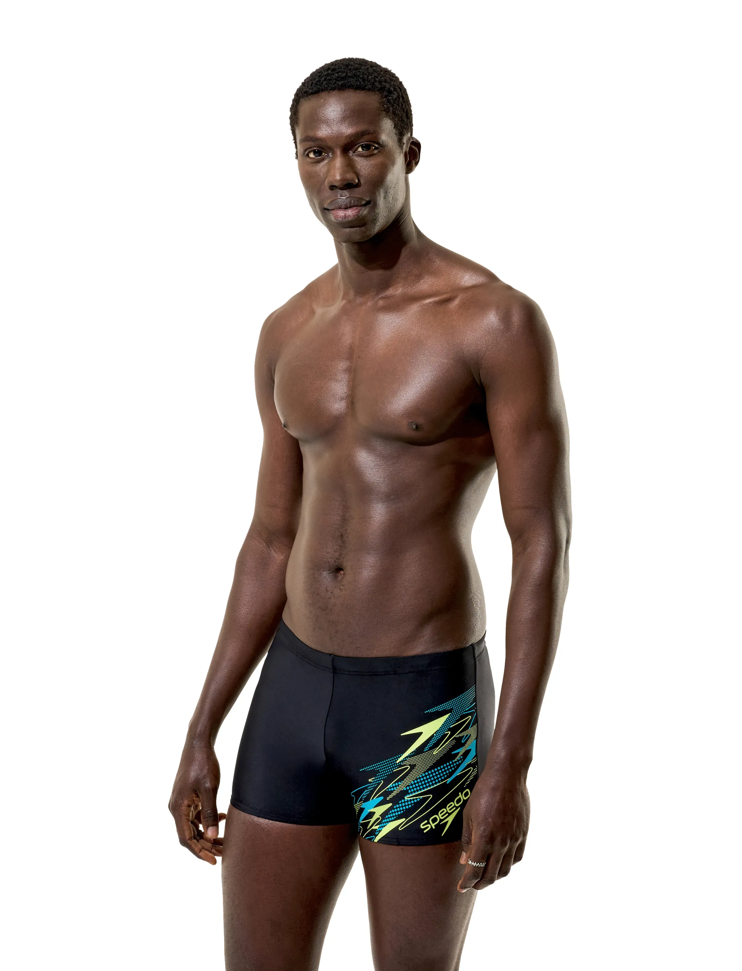 Speedo - Medley Logo Aquashort - anthracite/hyper teal - 3