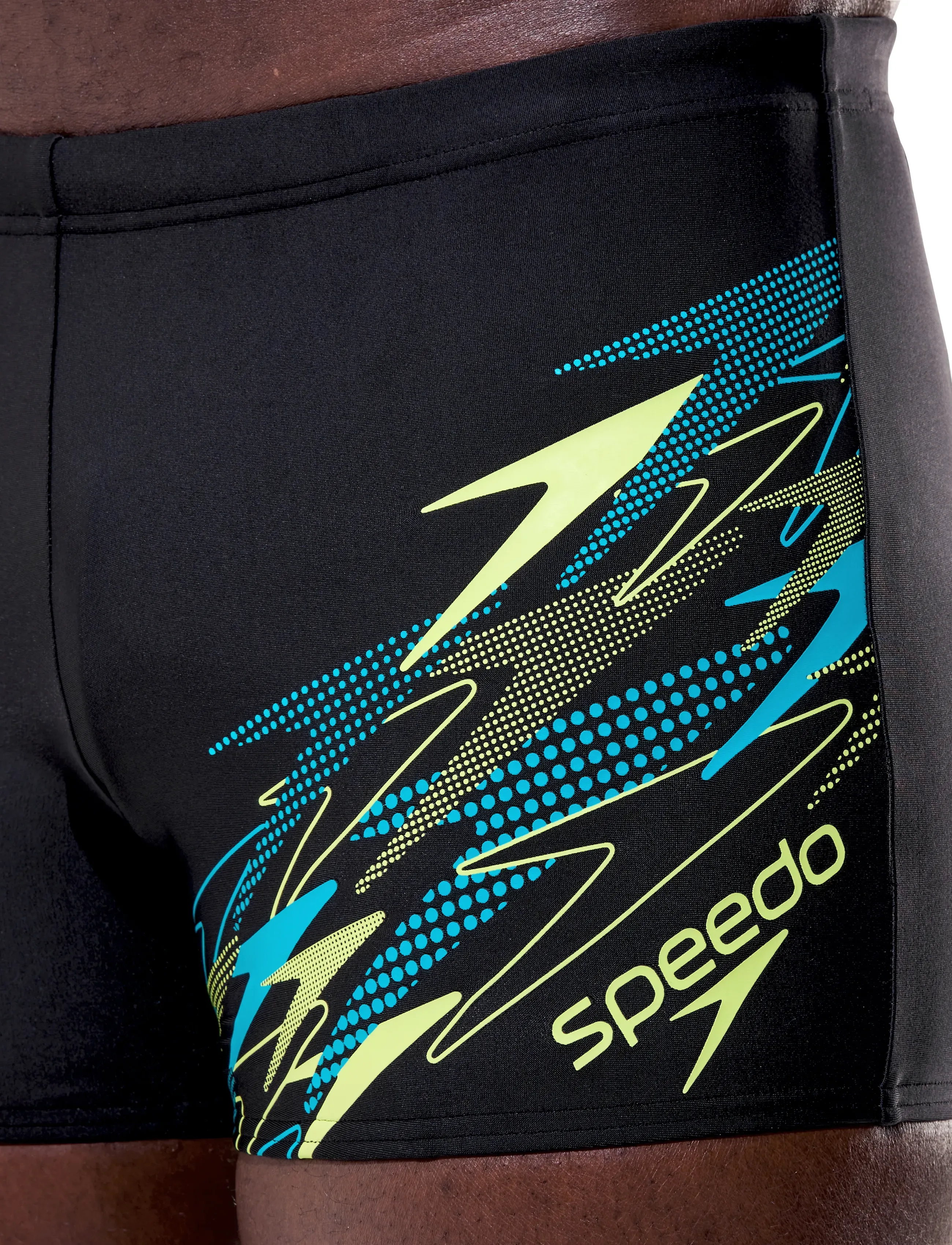 Speedo - Medley Logo Aquashort - anthracite/hyper teal - 5