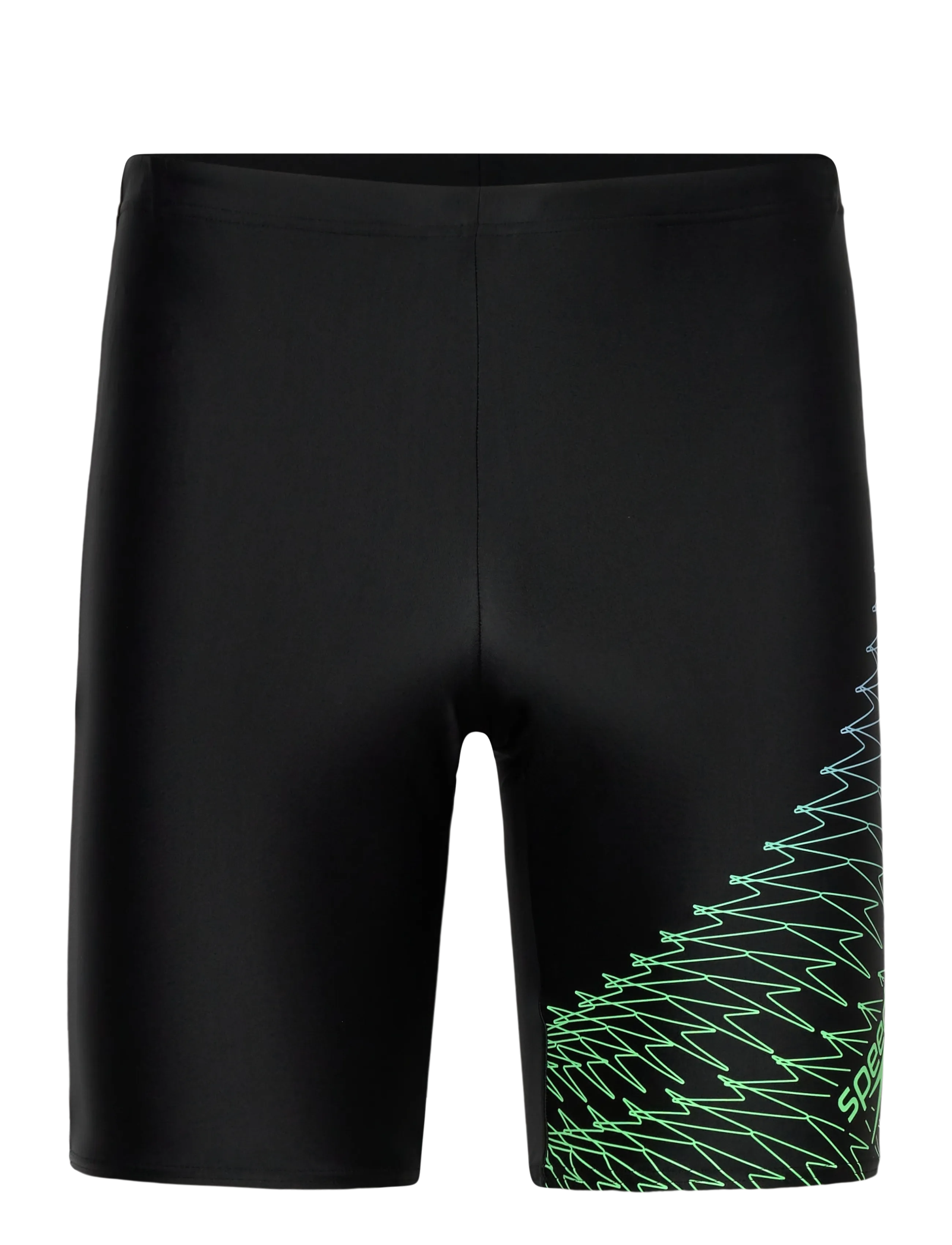 Speedo Mens Medley Logo Jammer - Bademode - GREEN / black