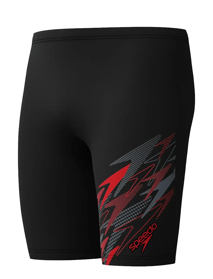 Speedo - Medley Logo Jammer - badehosen - anthracite/high risk red - 1
