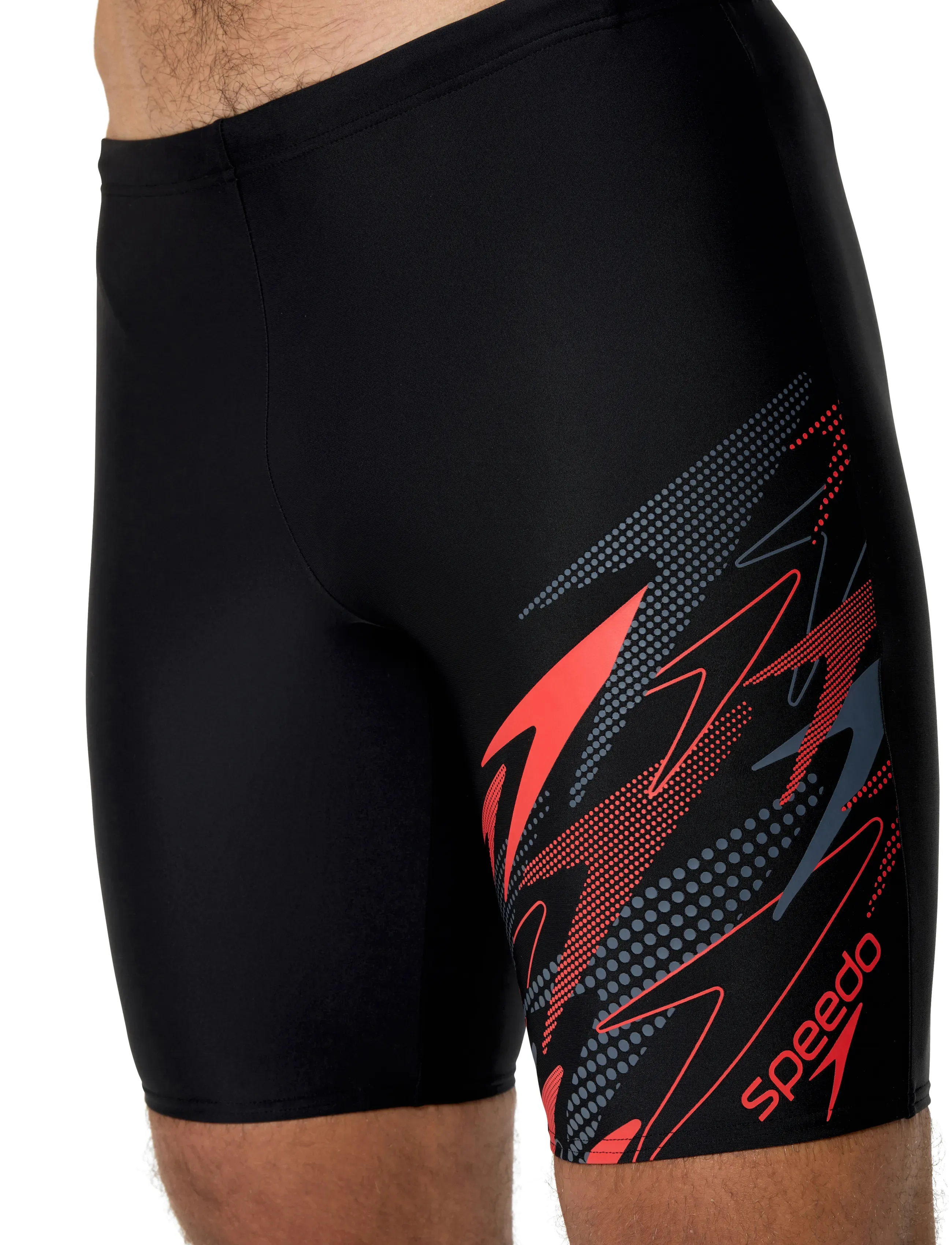 Speedo - Medley Logo Jammer - badehosen - anthracite/high risk red - 5