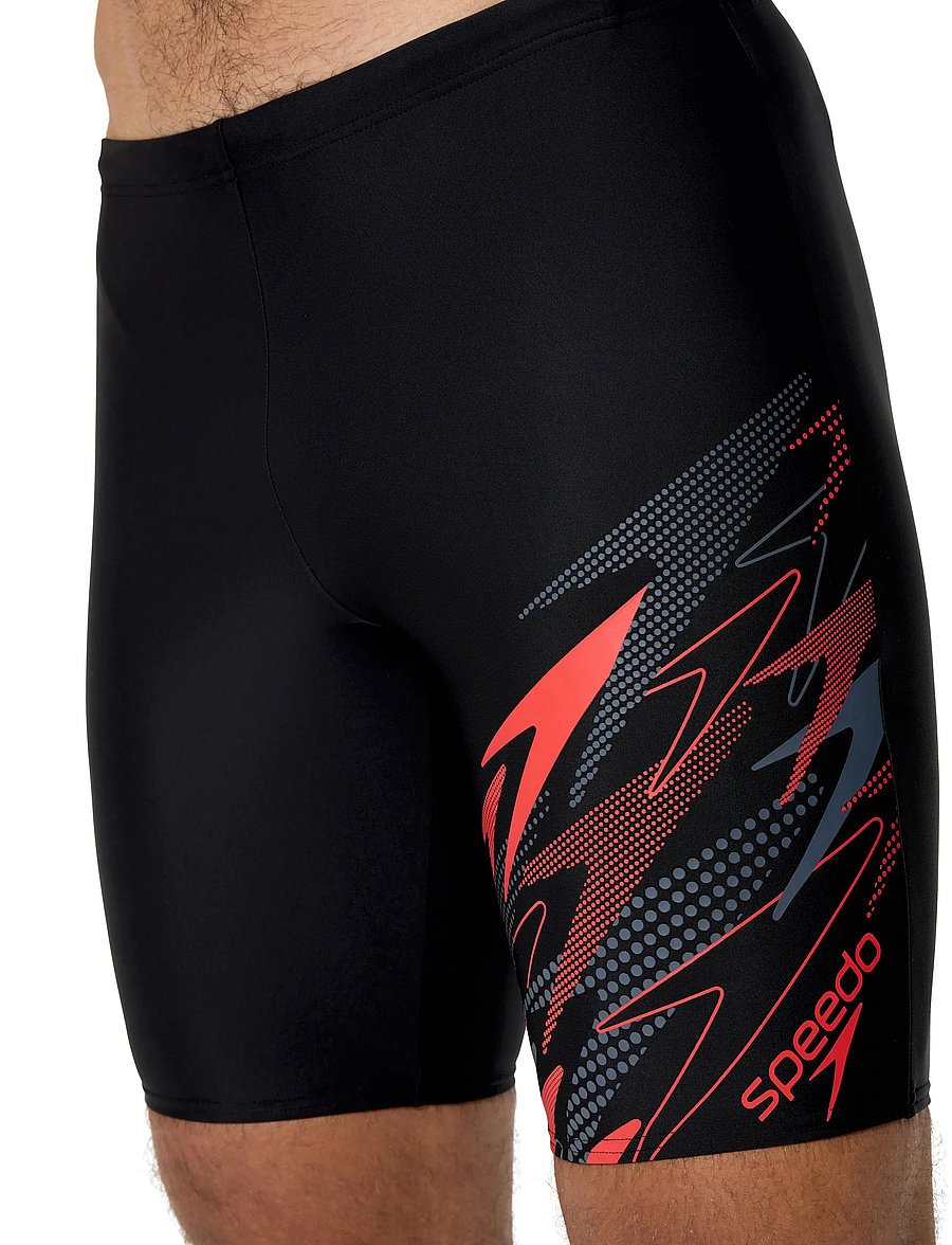 Speedo - Medley Logo Jammer - badehosen - anthracite/high risk red - 5