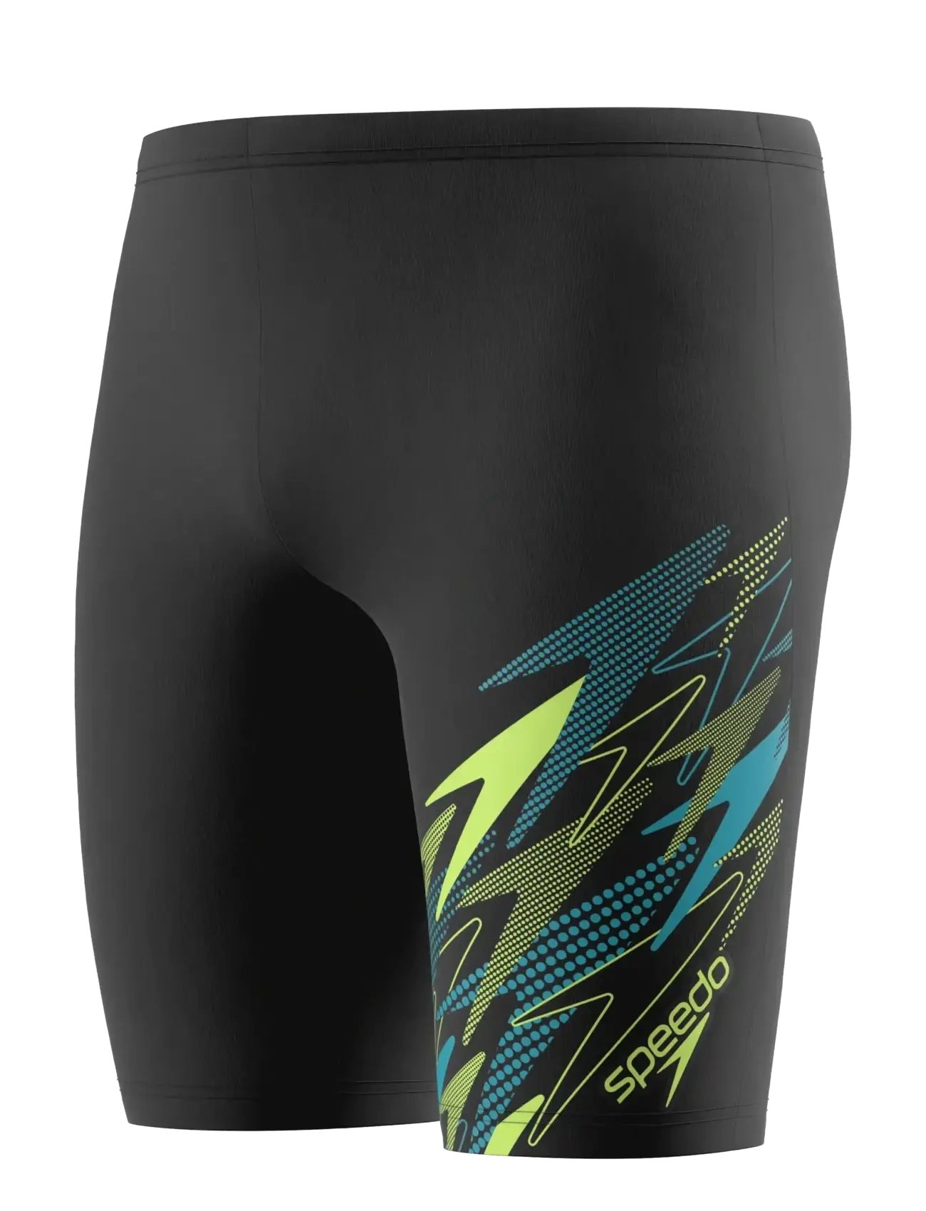 Speedo Medley Logo Jammer - Swimwear - ANTHRACITE/HYPER TEAL / black