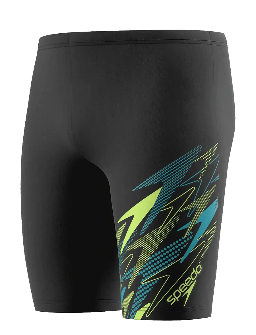 Speedo - Medley Logo Jammer - anthracite/hyper teal - 1