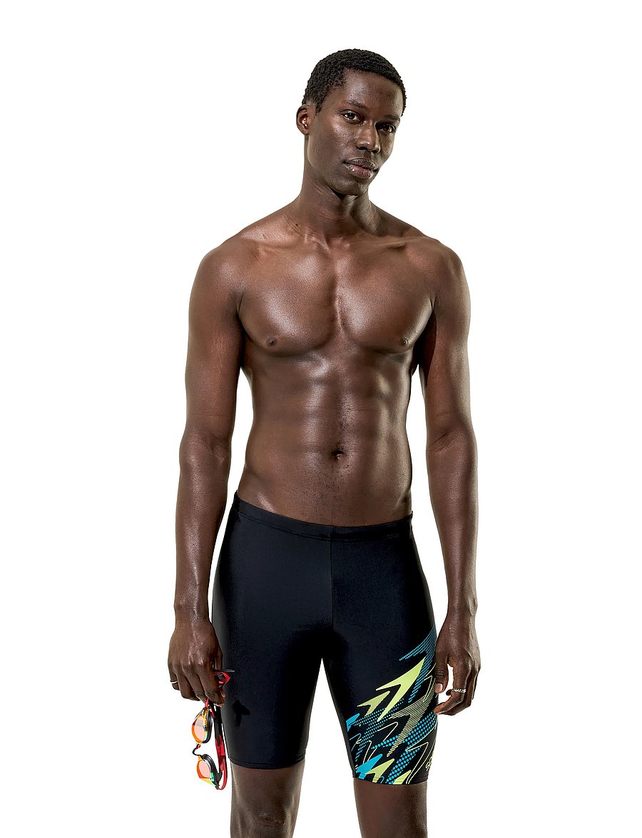 Speedo - Medley Logo Jammer - anthracite/hyper teal - 0