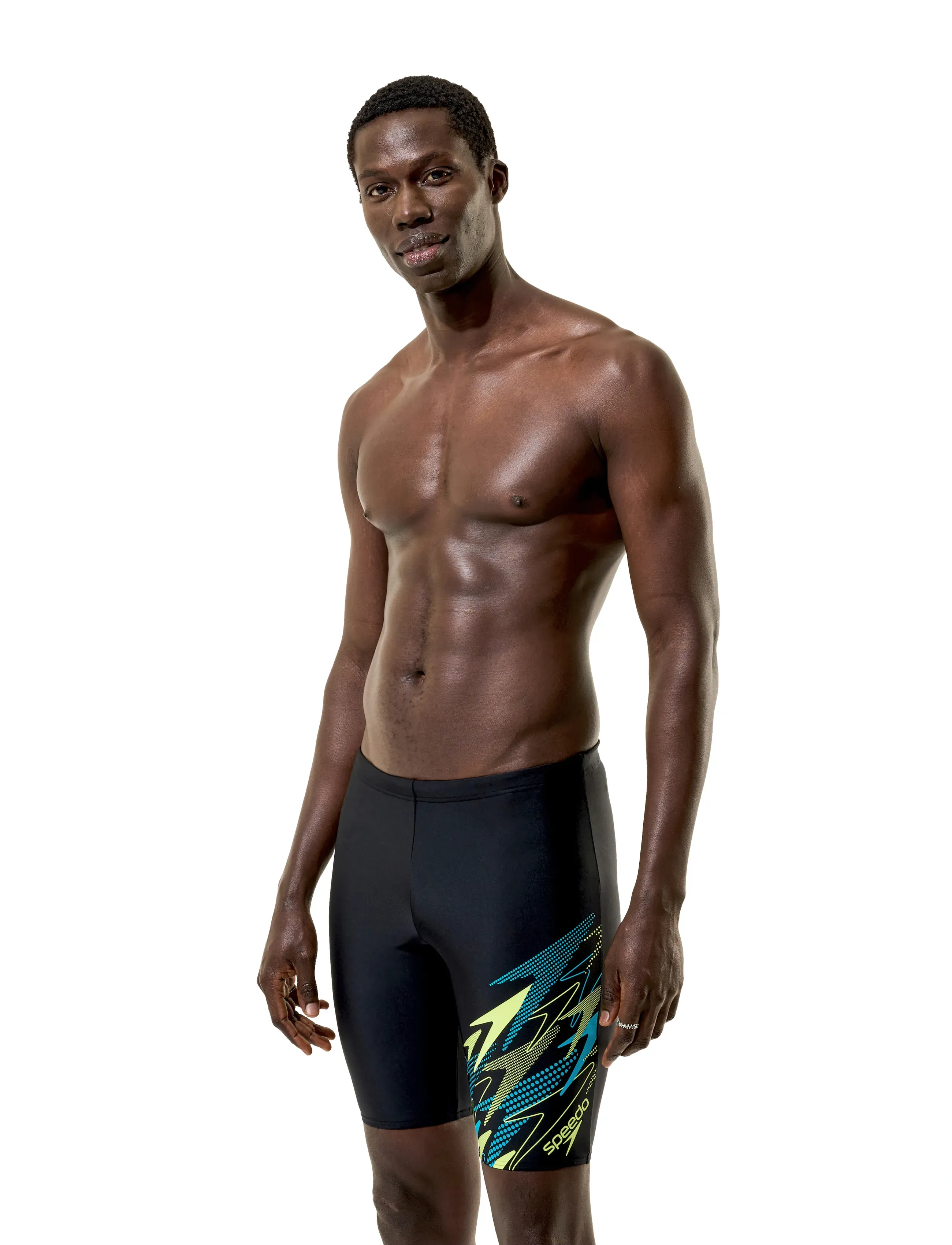 Speedo - Medley Logo Jammer - anthracite/hyper teal - 3