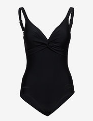 Speedo - Womens Shaping Brigitte 1 Piece - swimsuits - black - 0