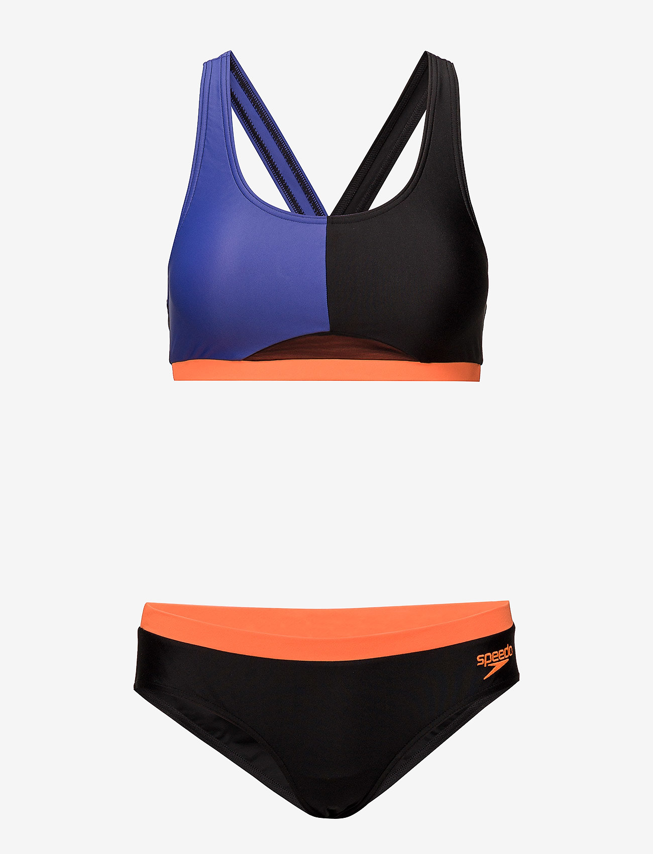 Speedo - SPEEDO HYDRACTIVE 2 PIECE BLACK/MARINE 40(36") - black / ultramarine / fluo orange - 0
