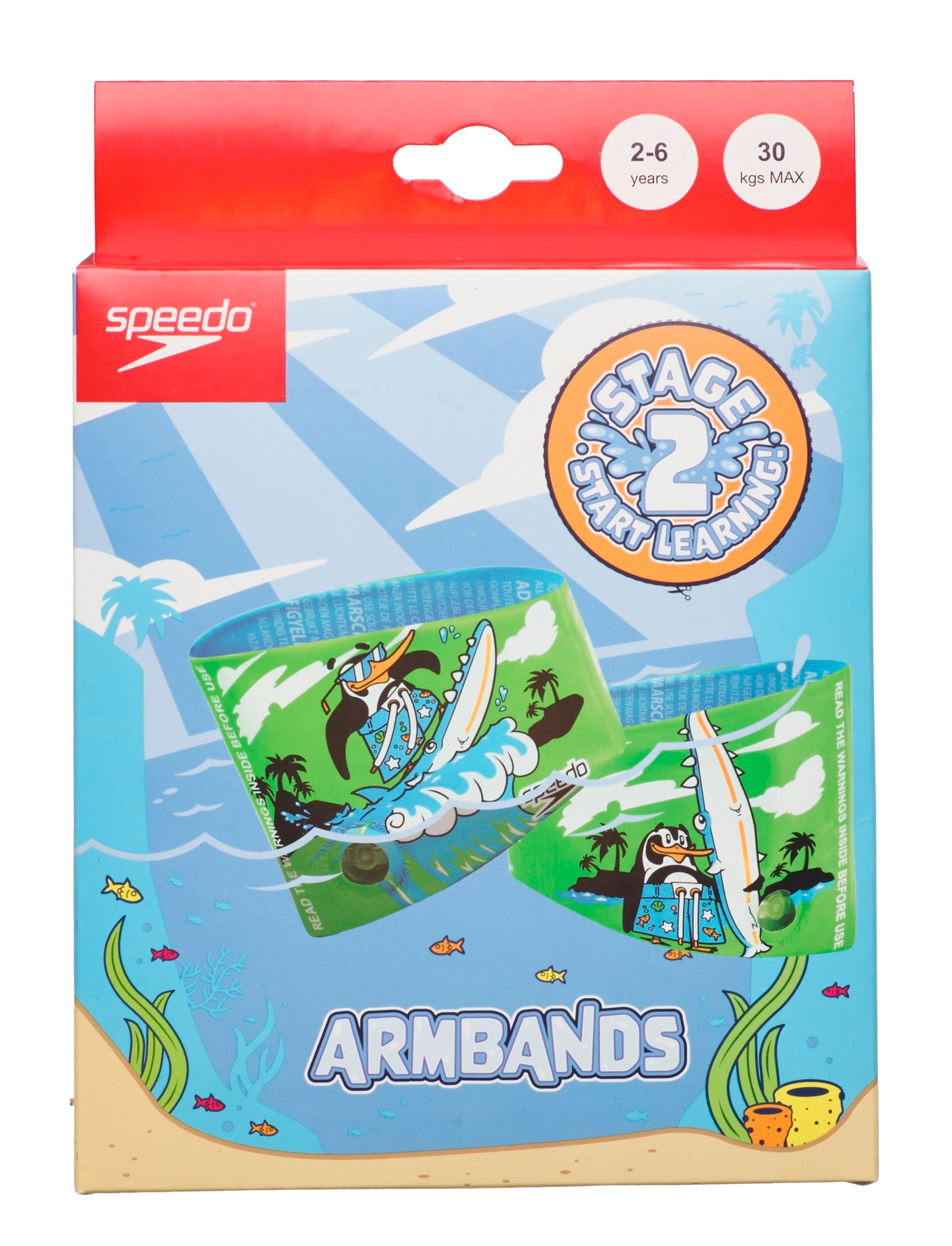 Speedo Printed Arm Bands, 2-6, Green, Sportsudstyr > Svømmetilbehør, Børn