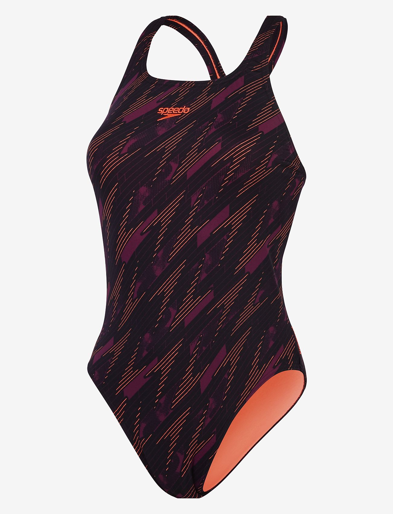Speedo - 8-12199 Womens HyperBoom Allover Medalist - ujumistrikood - black/purple - 1