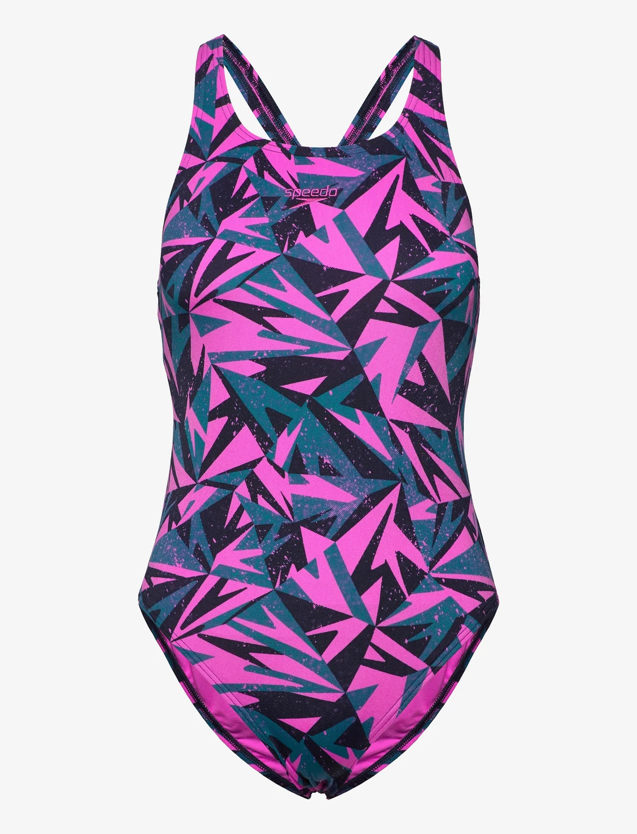 Speedo - Womens HyperBoom Allover Medalist - swimsuits - pink/green - 0