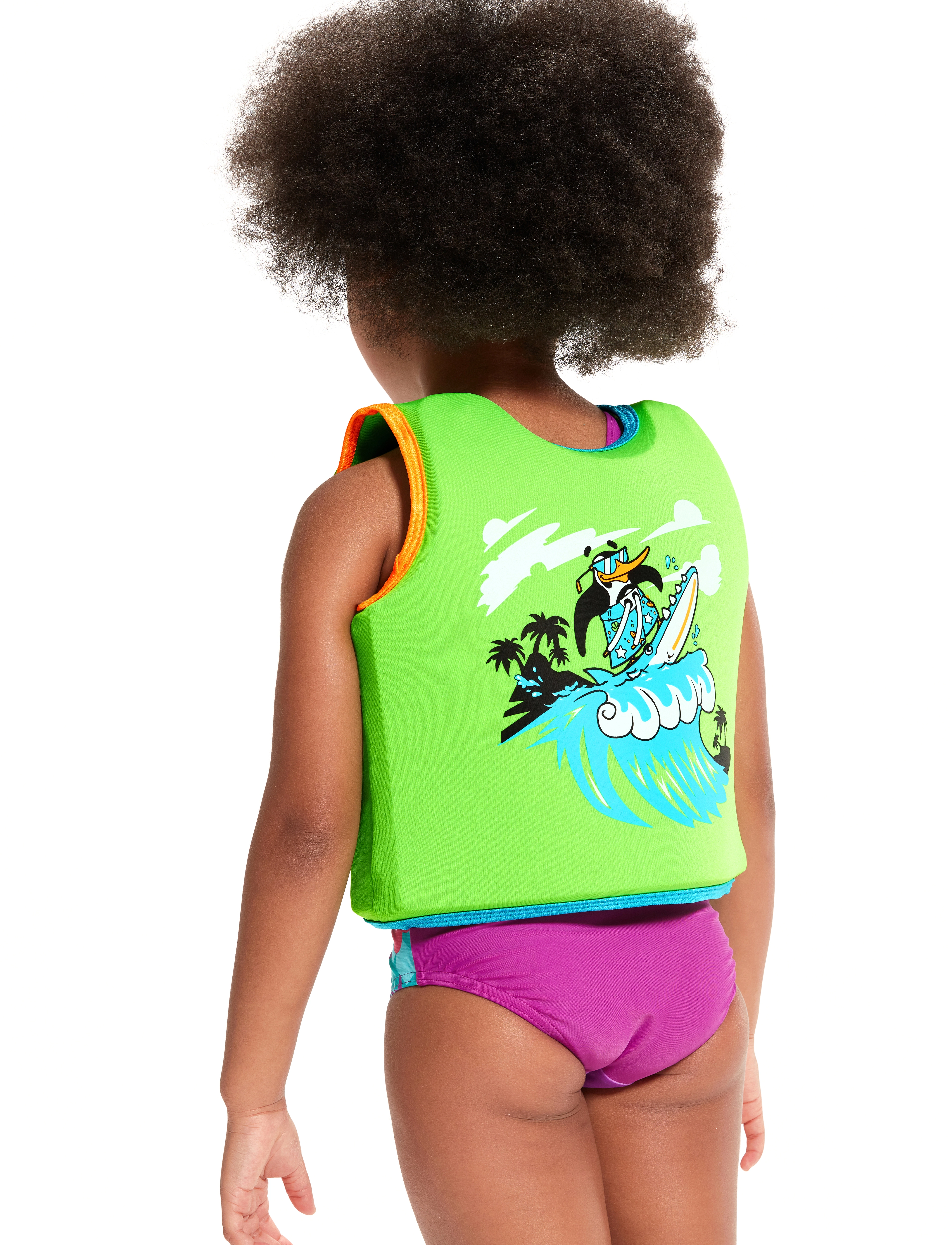 Speedo - Printed Float Vest - swimming accessories - green/blue - 3